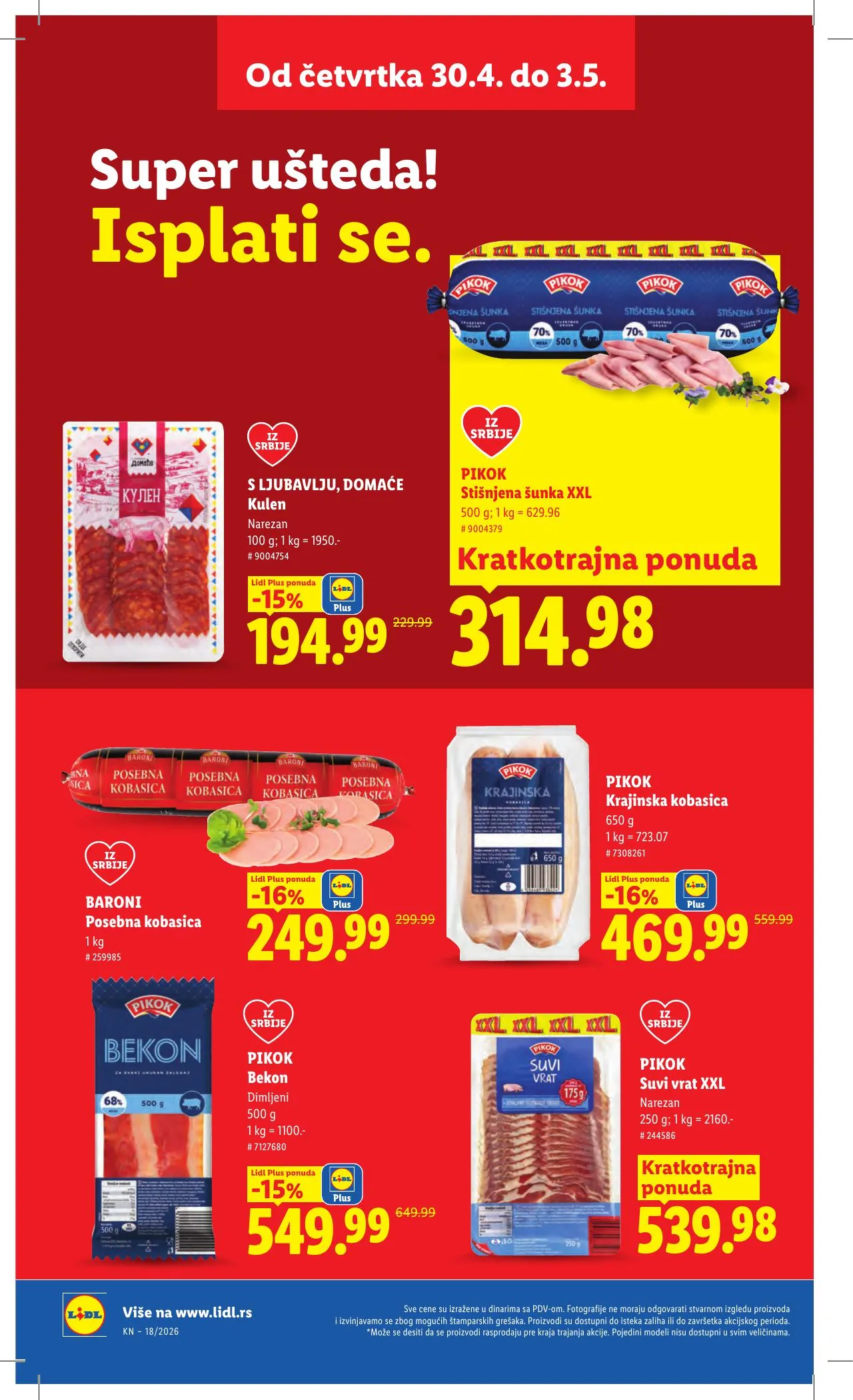 Lidl akciós újság Szerbia 04.30–05.06 – 24. oldal