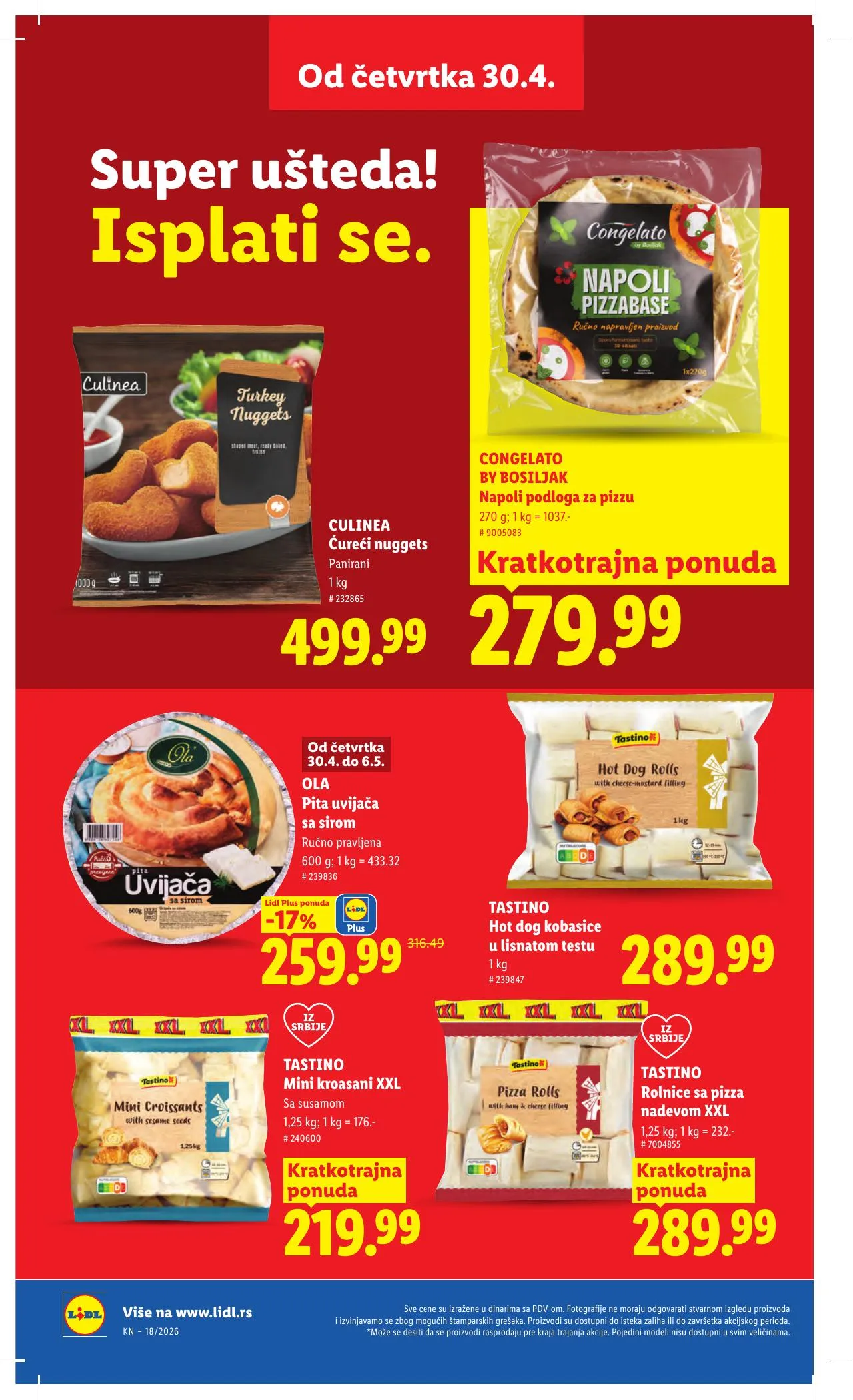 Lidl akciós újság Szerbia 04.30–05.06 – 26. oldal