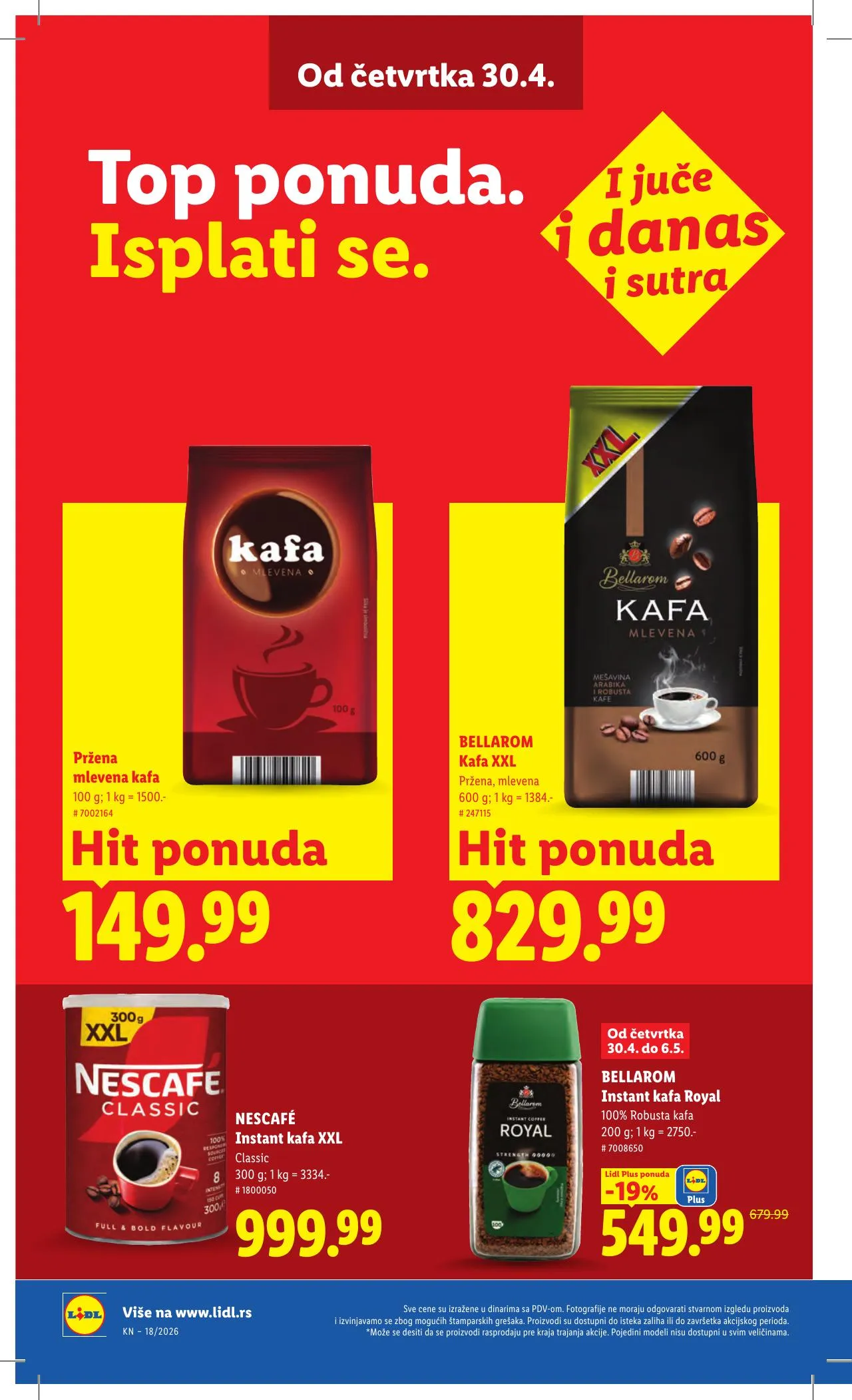 Lidl akciós újság Szerbia 04.30–05.06 – 28. oldal