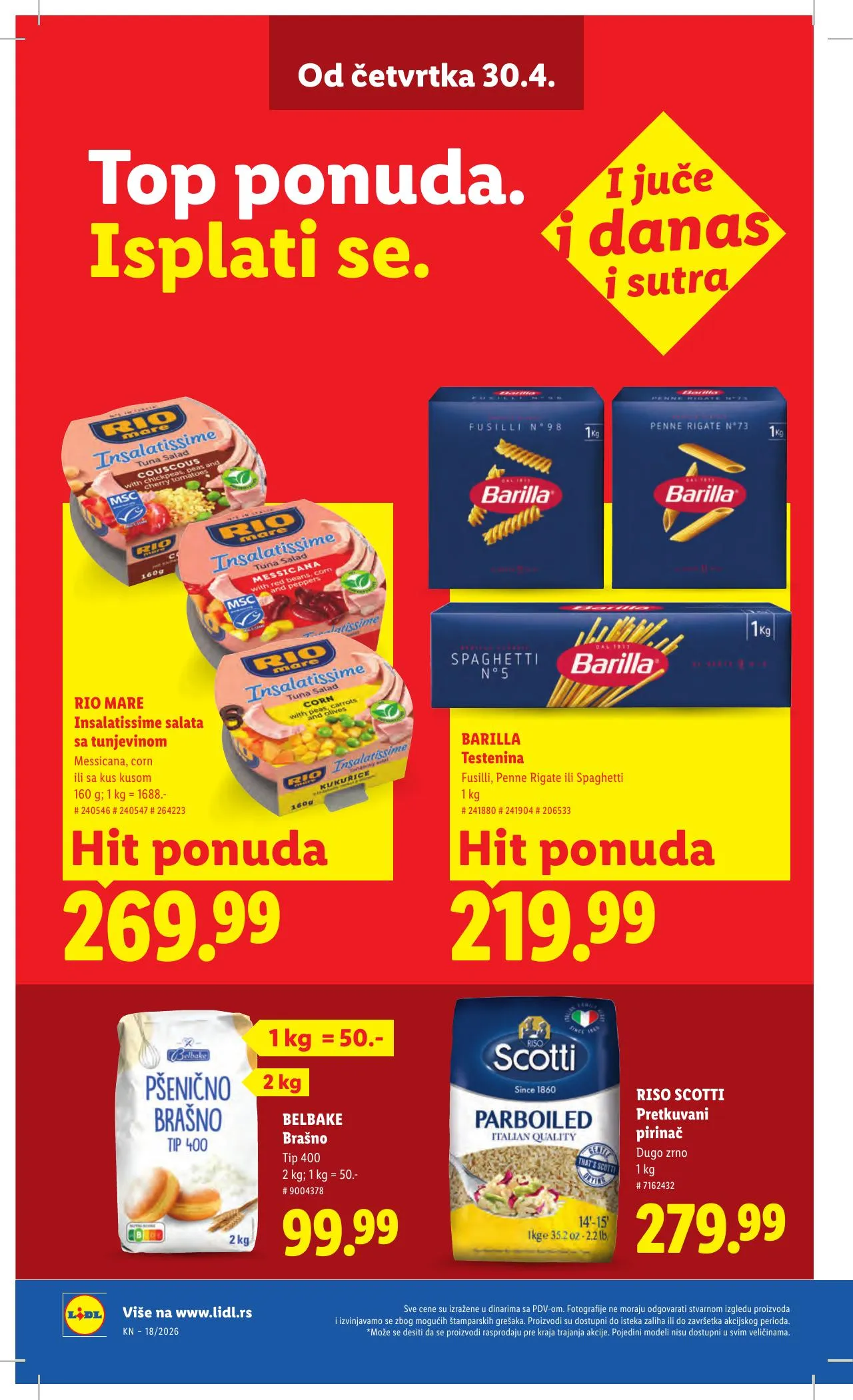 Lidl akciós újság Szerbia 04.30–05.06 – 30. oldal