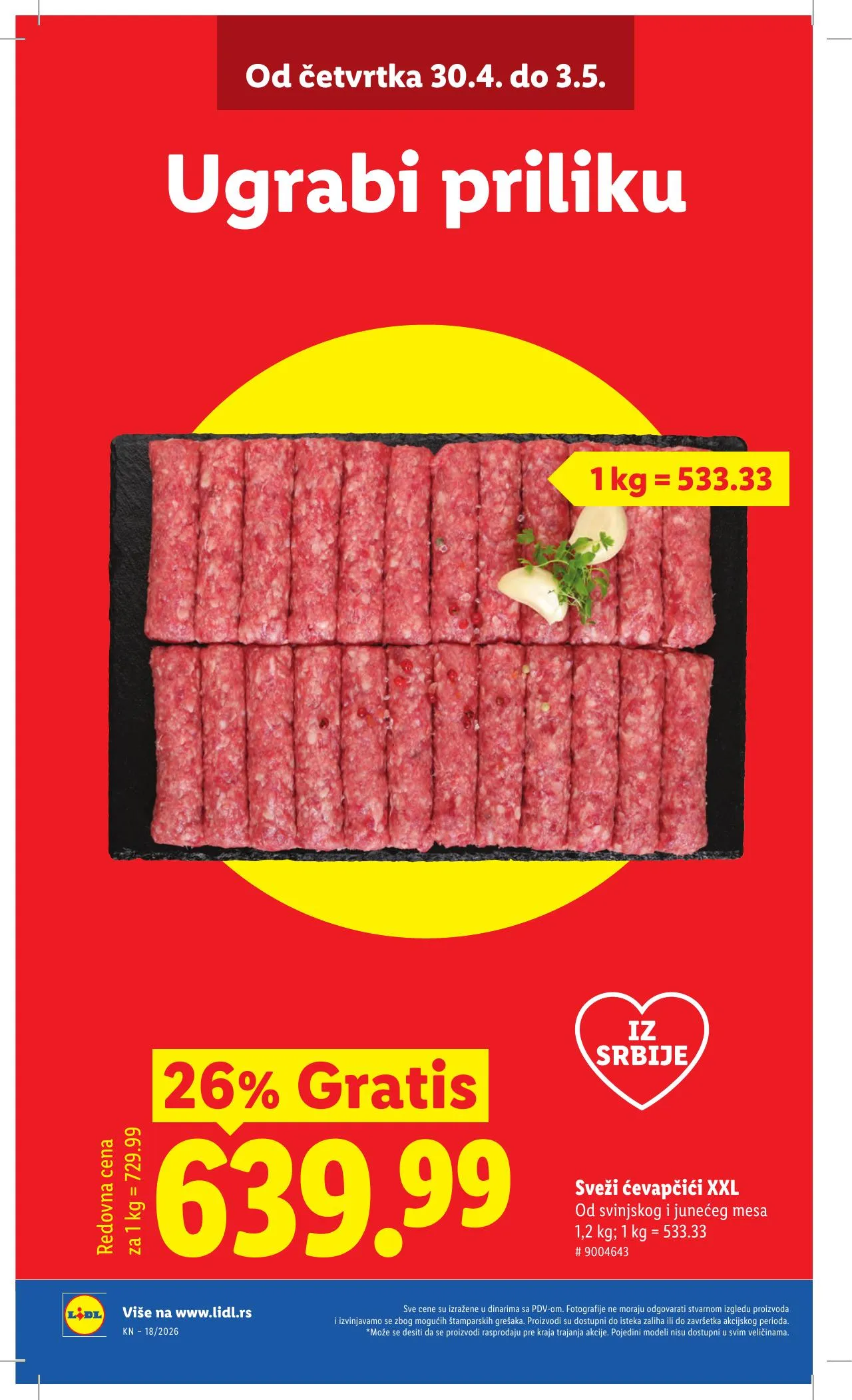 Lidl akciós újság Szerbia 04.30–05.06 – 4. oldal