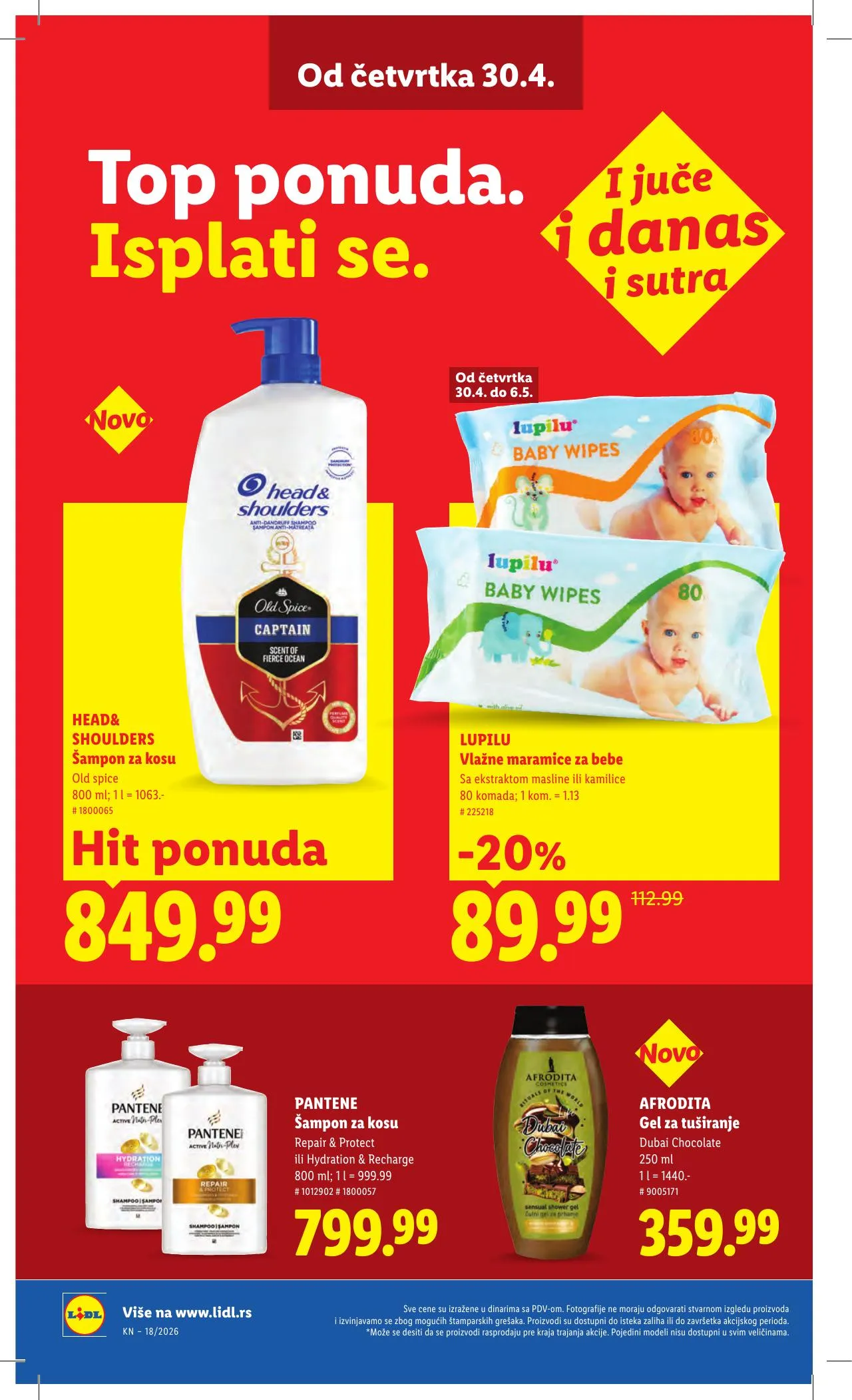 Lidl akciós újság Szerbia 04.30–05.06 – 40. oldal