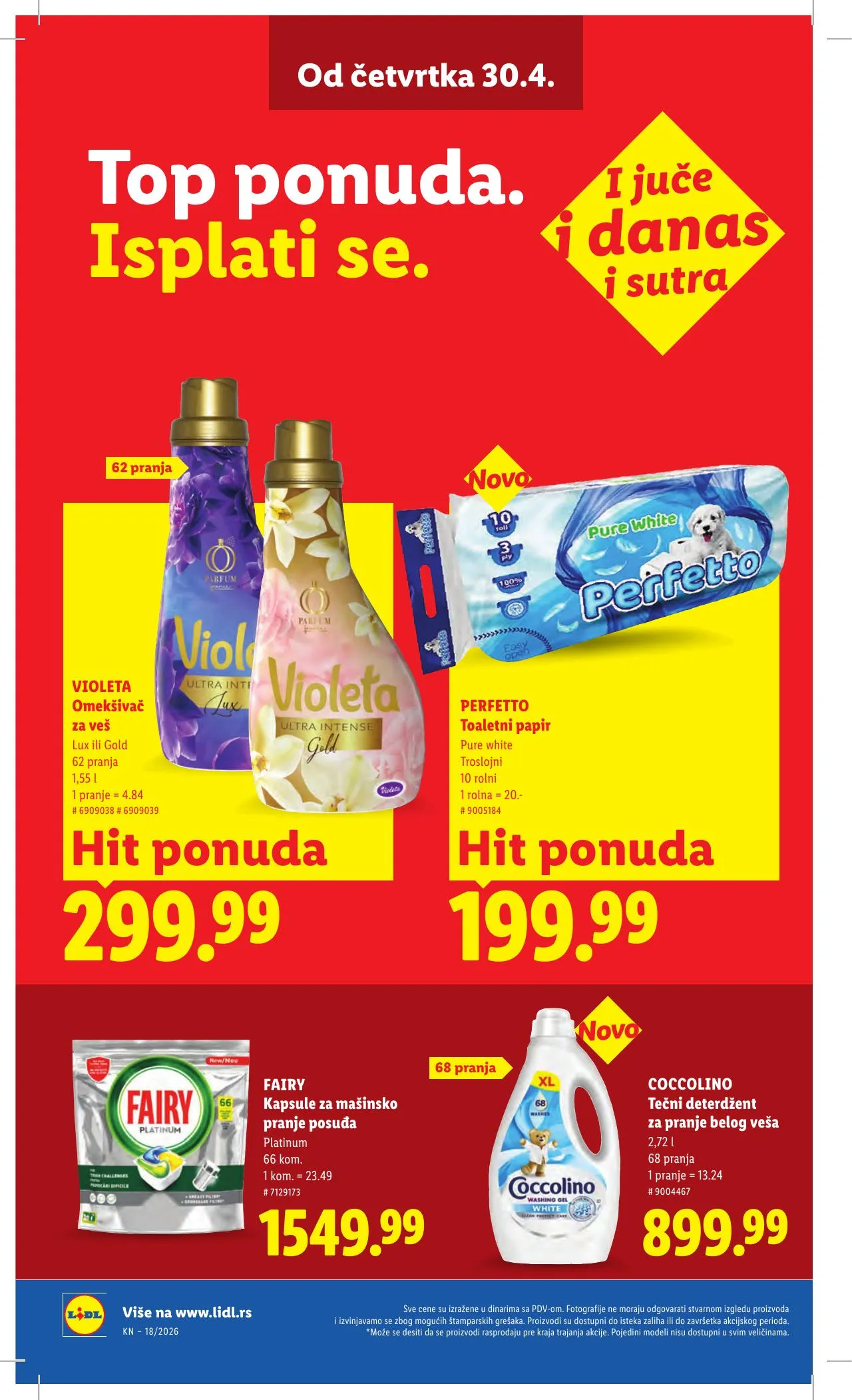 Lidl akciós újság Szerbia 04.30–05.06 – 42. oldal