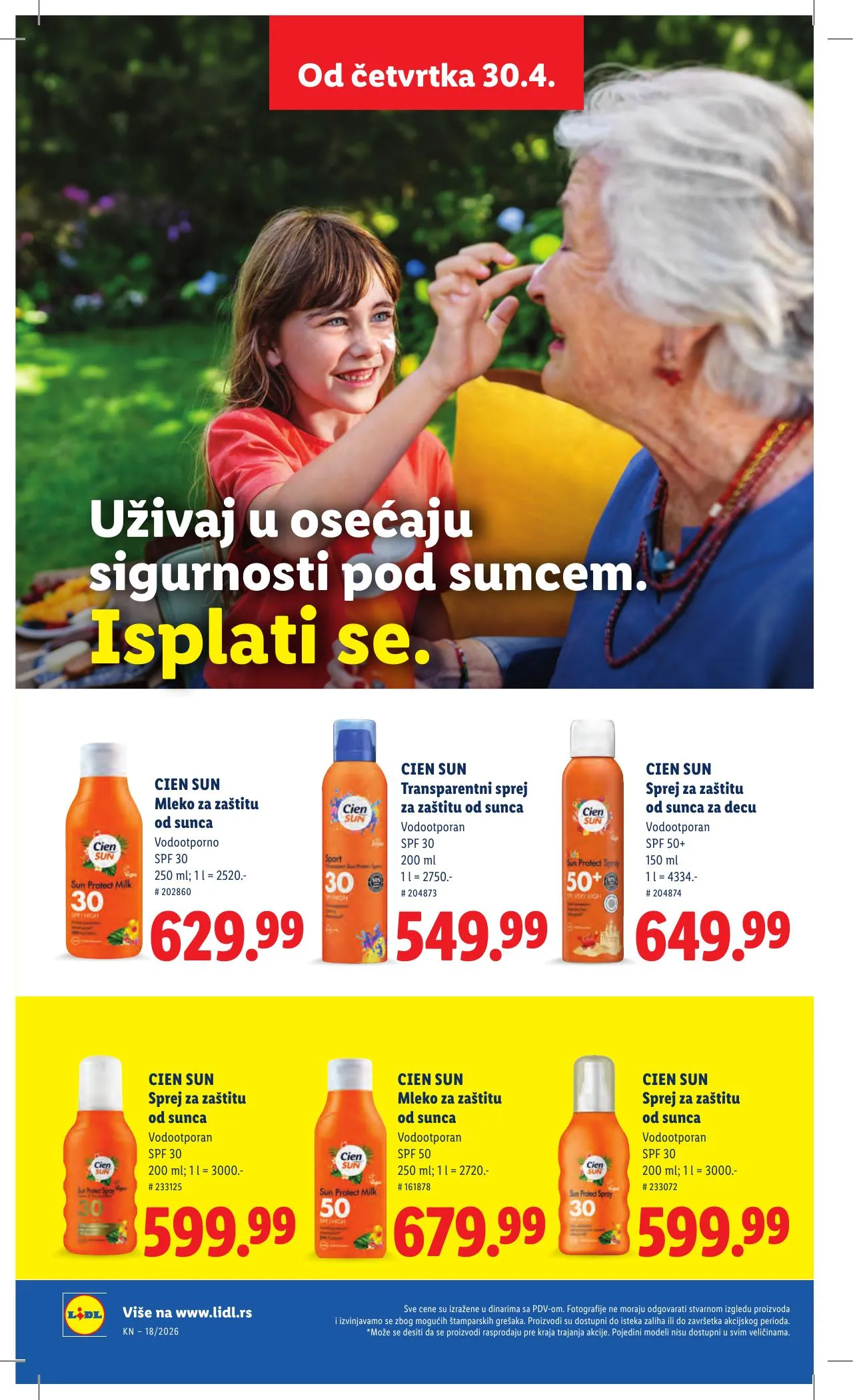 Lidl akciós újság Szerbia 04.30–05.06 – 62. oldal