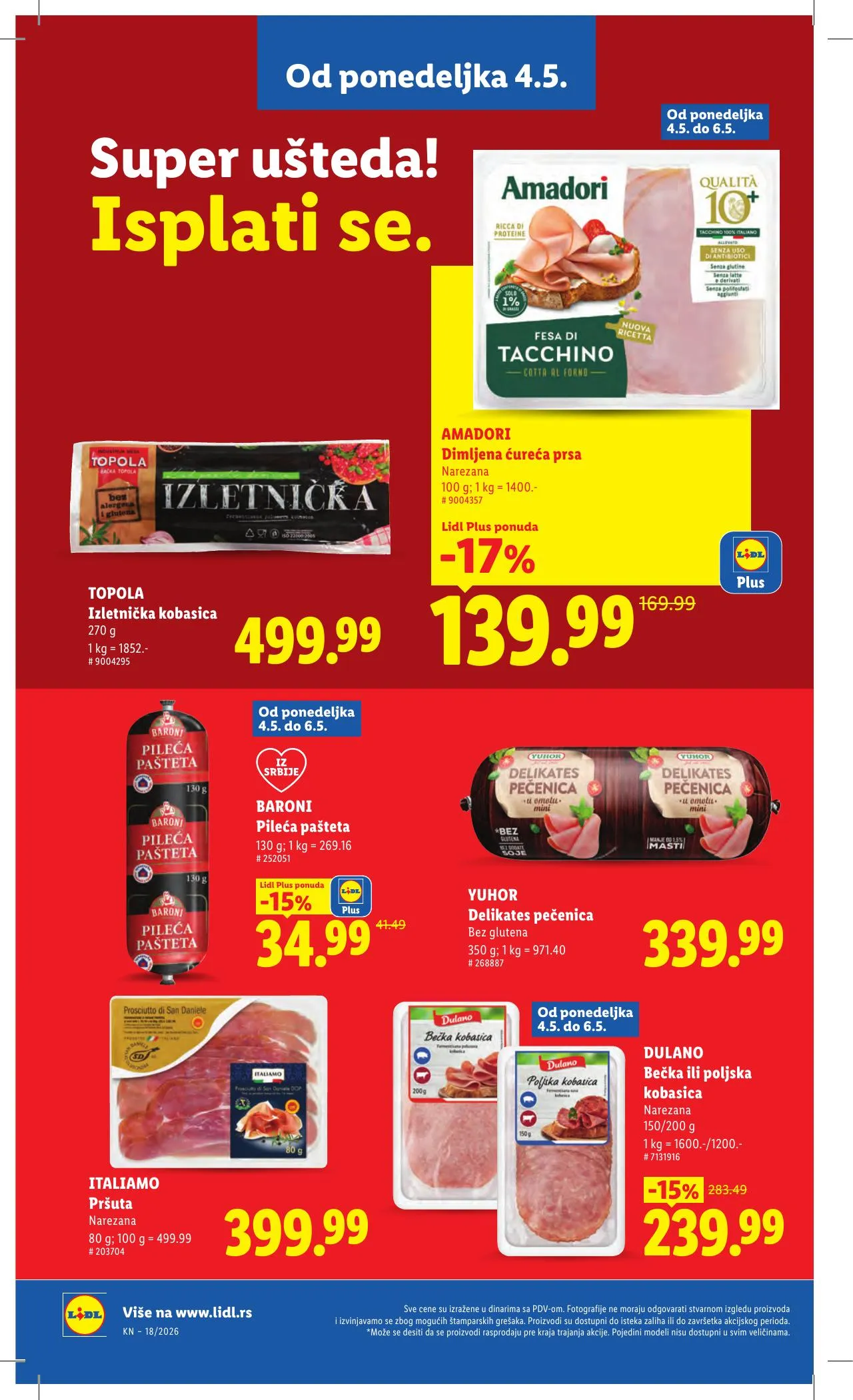 Lidl akciós újság Szerbia 04.30–05.06 – 94. oldal