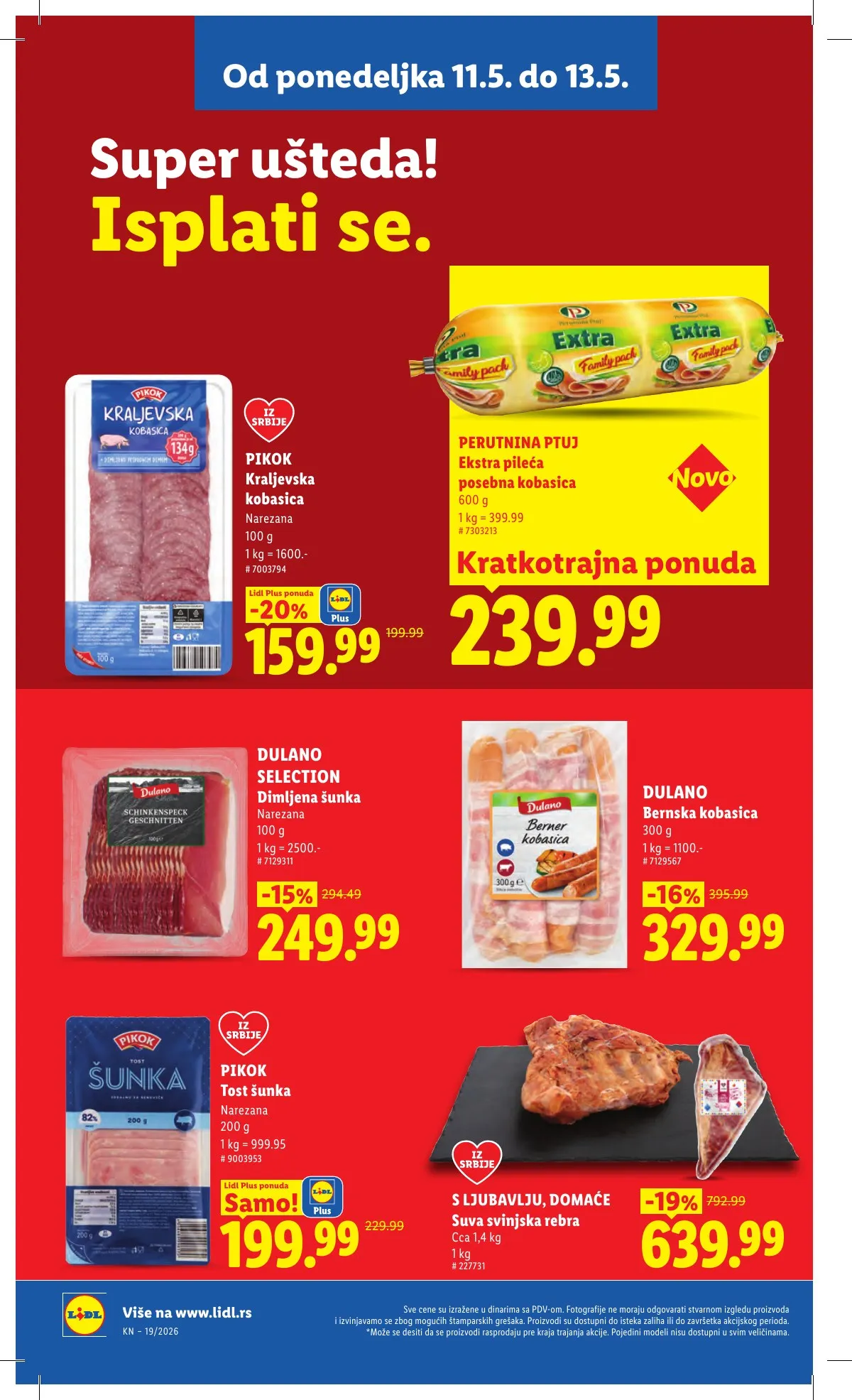 Lidl akciós újság Szerbia 05.07–05.13 – 100. oldal