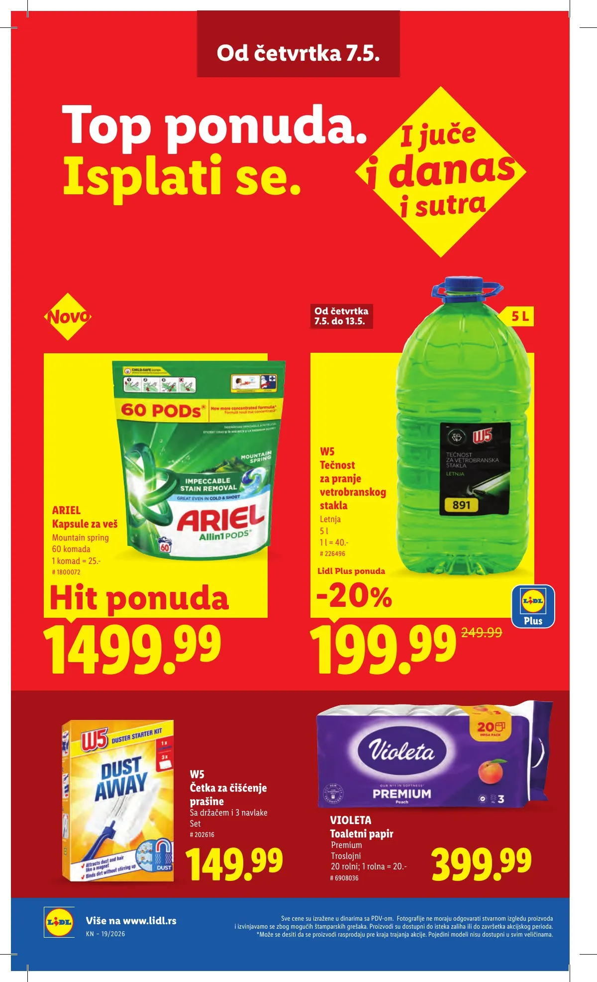 Lidl akciós újság Szerbia 05.07–05.13 – 38. oldal