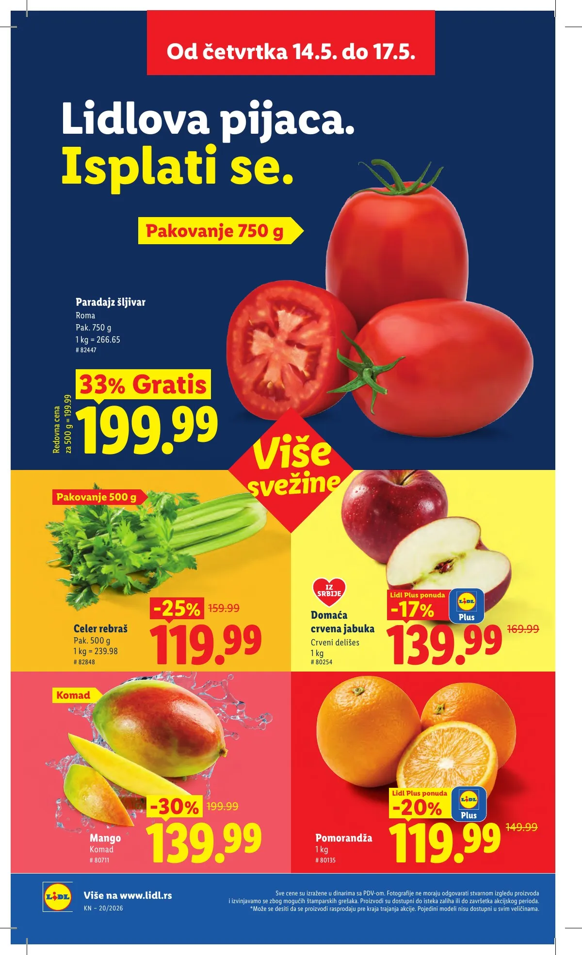Lidl akciós újság Szerbia 05.14–05.20 – 16. oldal
