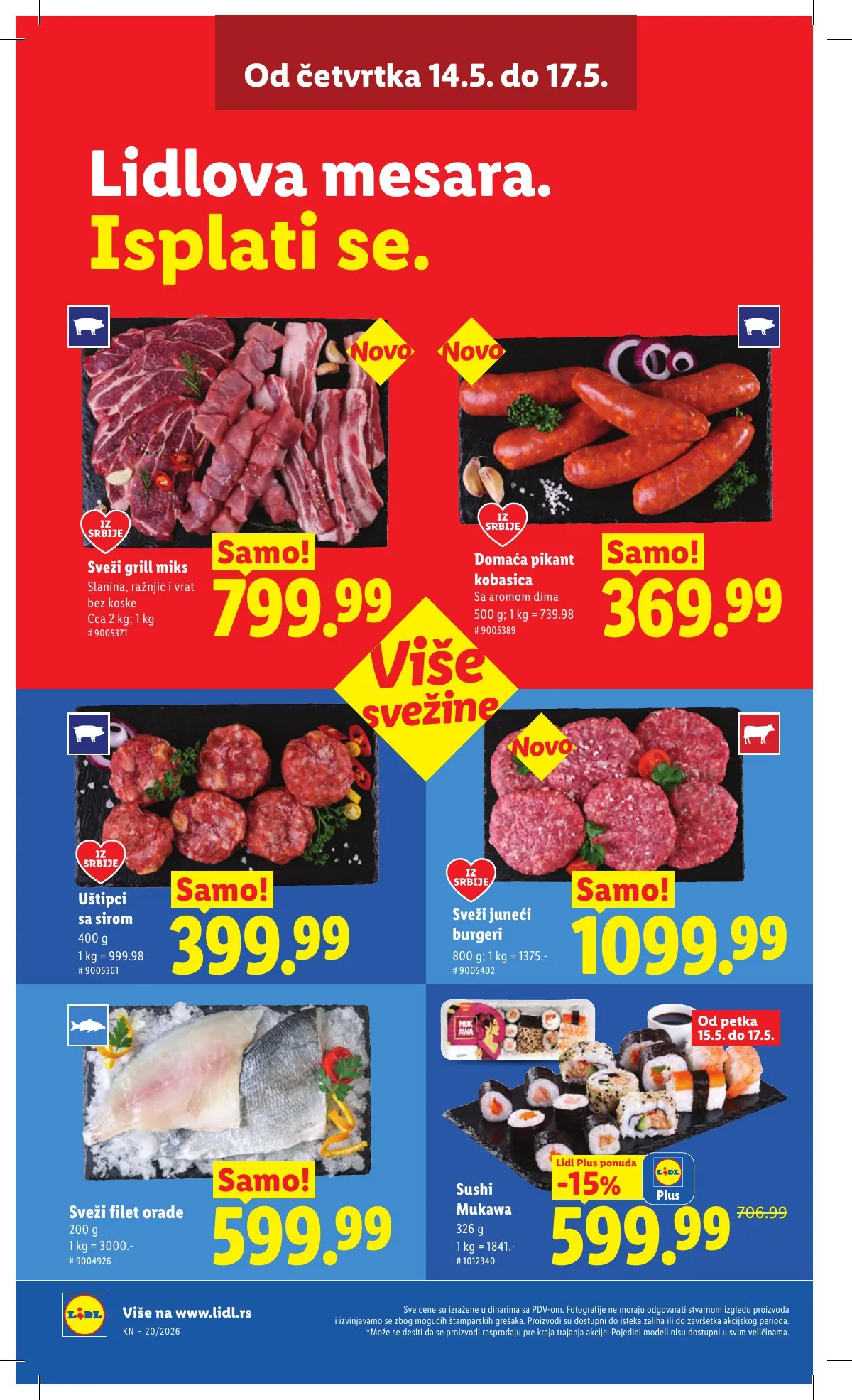 Lidl akciós újság Szerbia 05.14–05.20 – 18. oldal