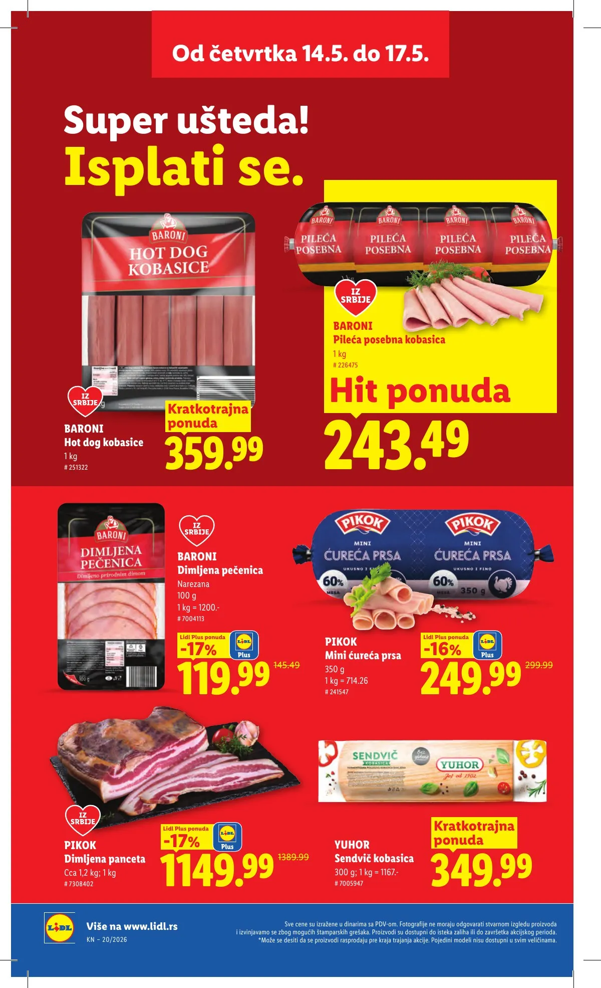 Lidl akciós újság Szerbia 05.14–05.20 – 22. oldal