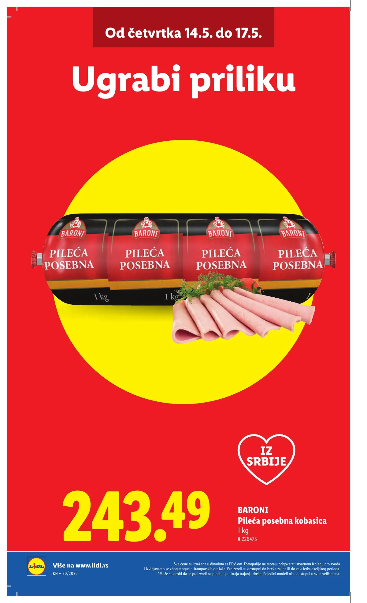 Lidl akciós újság Szerbia 05.14–05.20 – 4. oldal