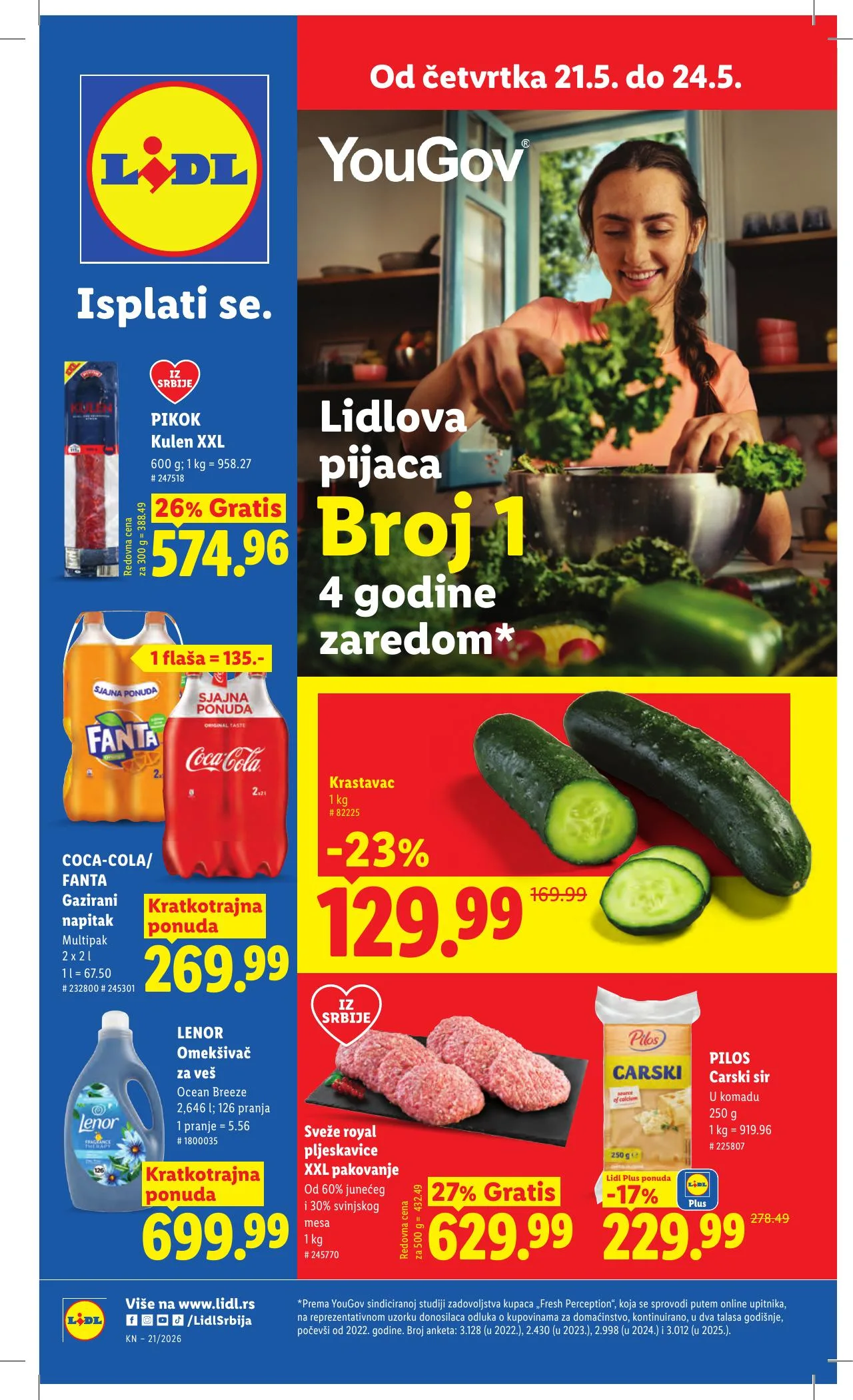 Lidl akciós újság Szerbia 05.21–05.27