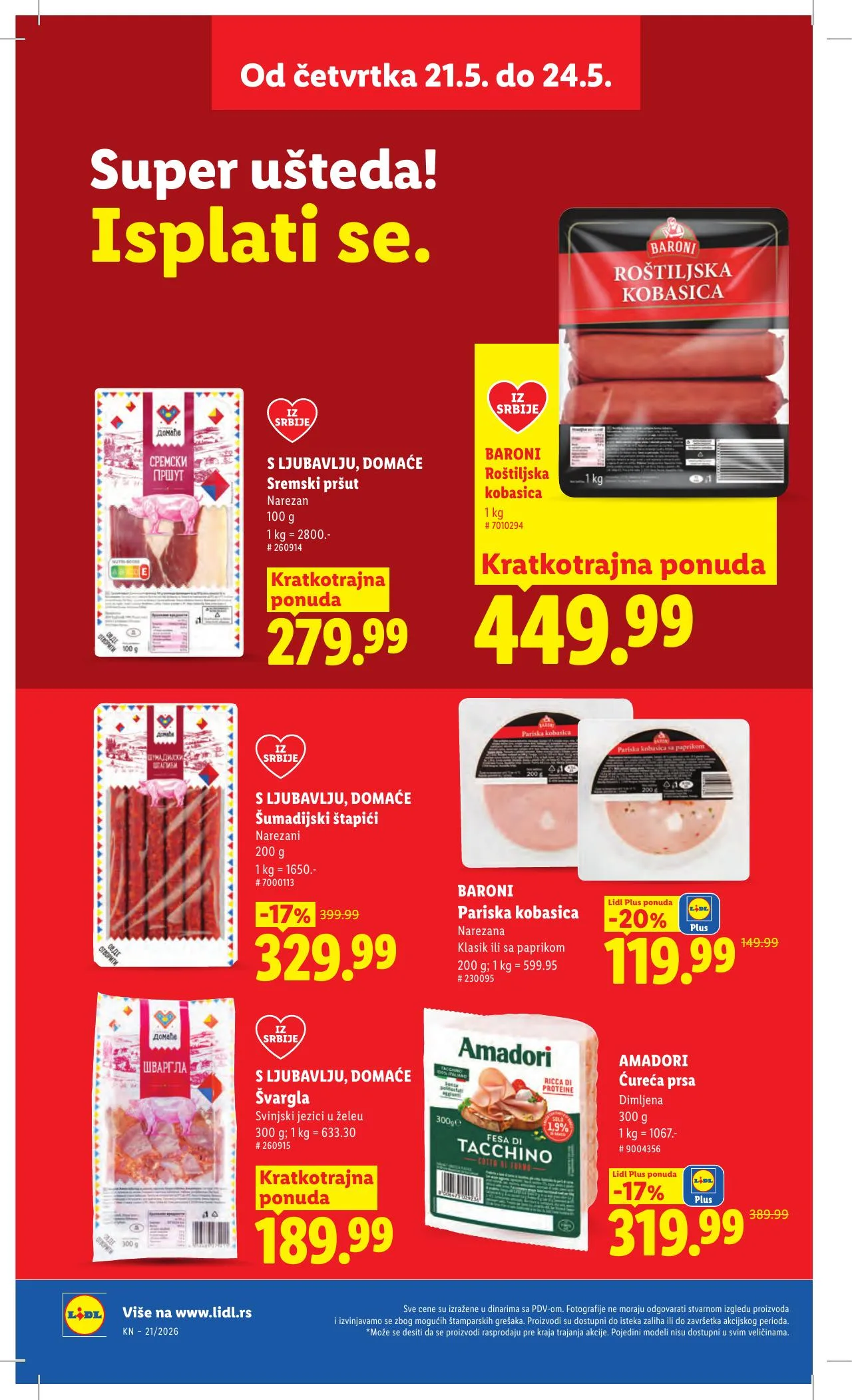 Lidl akciós újság Szerbia 05.21–05.27 – 22. oldal