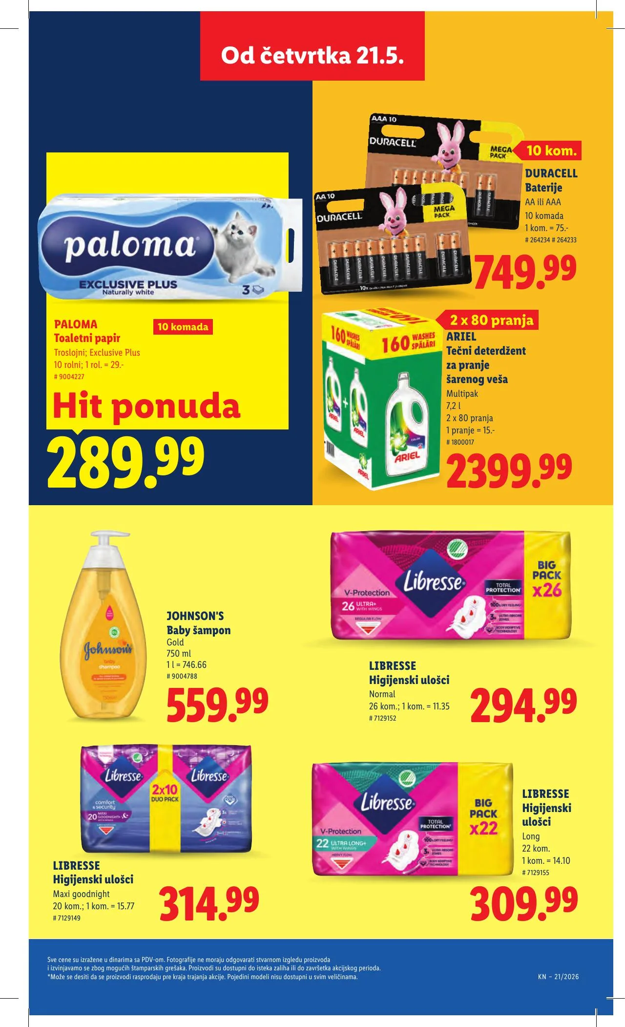 Lidl akciós újság Szerbia 05.21–05.27 – 39. oldal