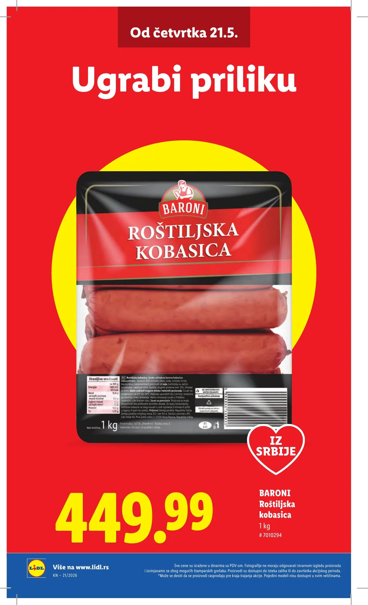 Lidl akciós újság Szerbia 05.21–05.27 – 4. oldal