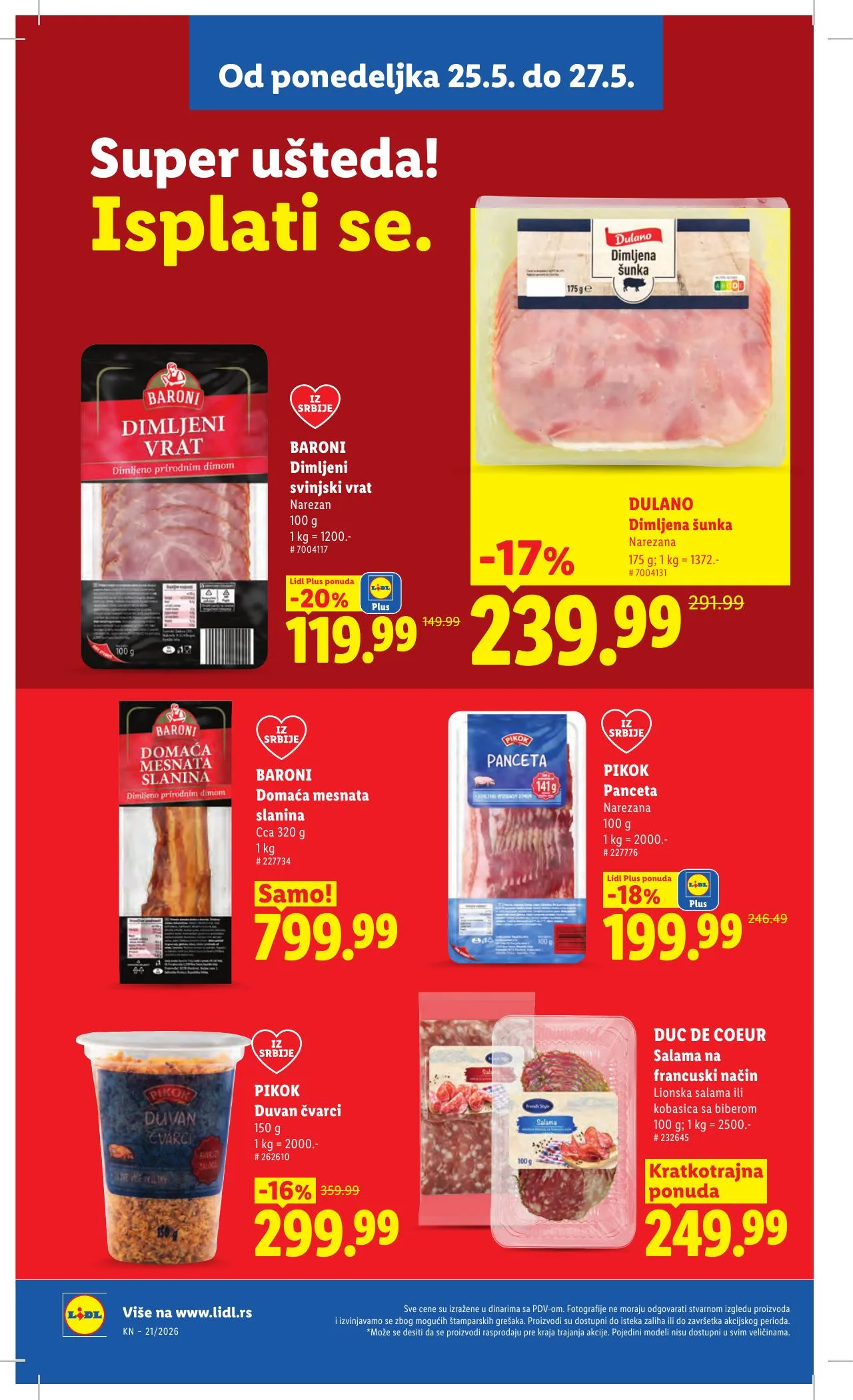 Lidl akciós újság Szerbia 05.21–05.27 – 96. oldal