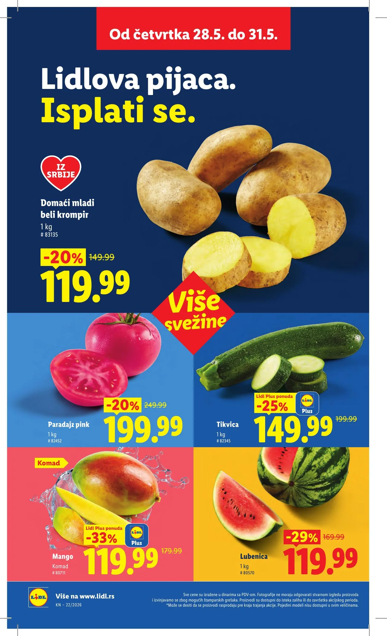 Lidl akciós újság Szerbia 05.28–06.03 – 16. oldal