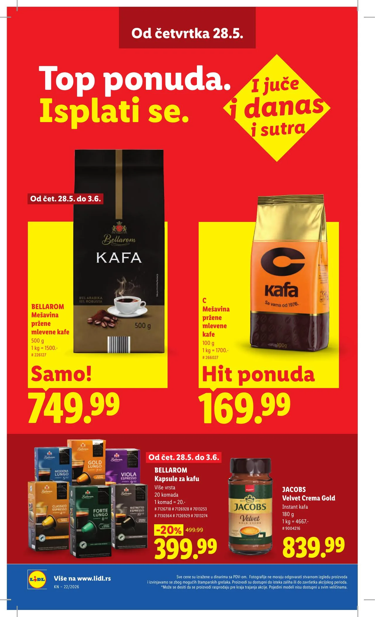 Lidl akciós újság Szerbia 05.28–06.03 – 26. oldal