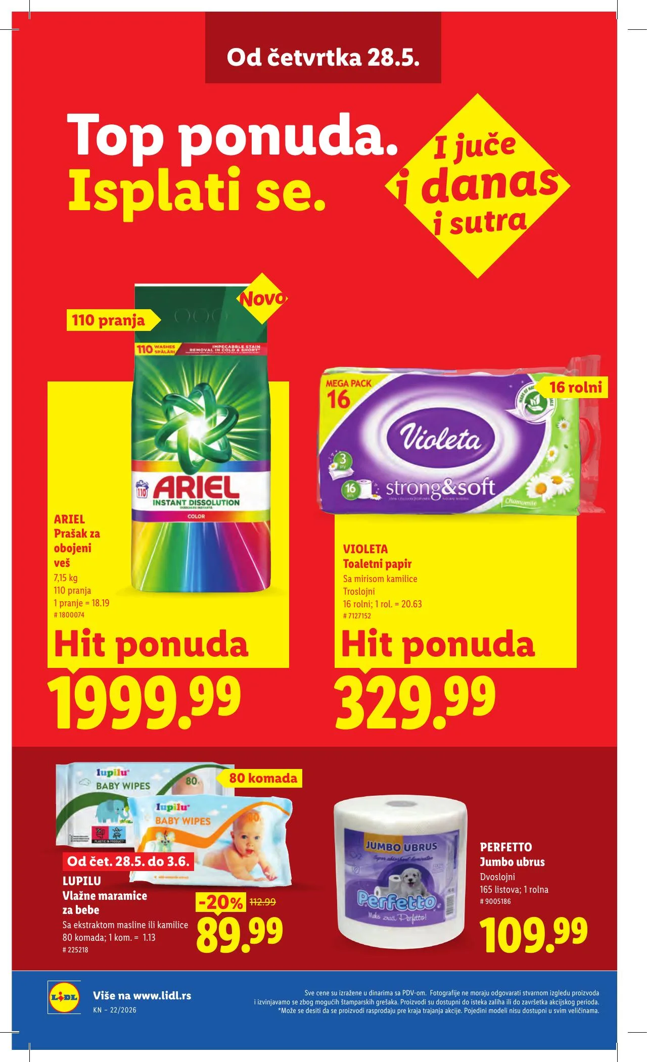Lidl akciós újság Szerbia 05.28–06.03 – 32. oldal