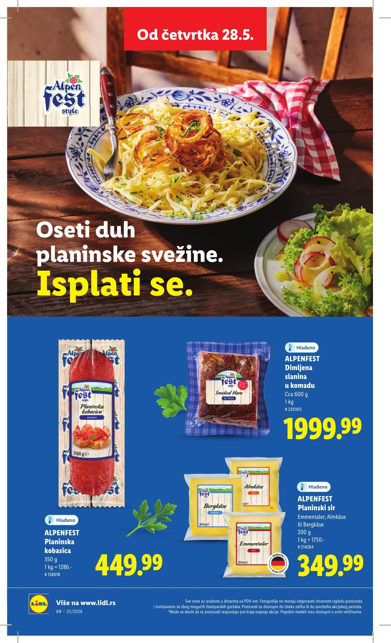 Lidl akciós újság Szerbia 05.28–06.03 – 50. oldal
