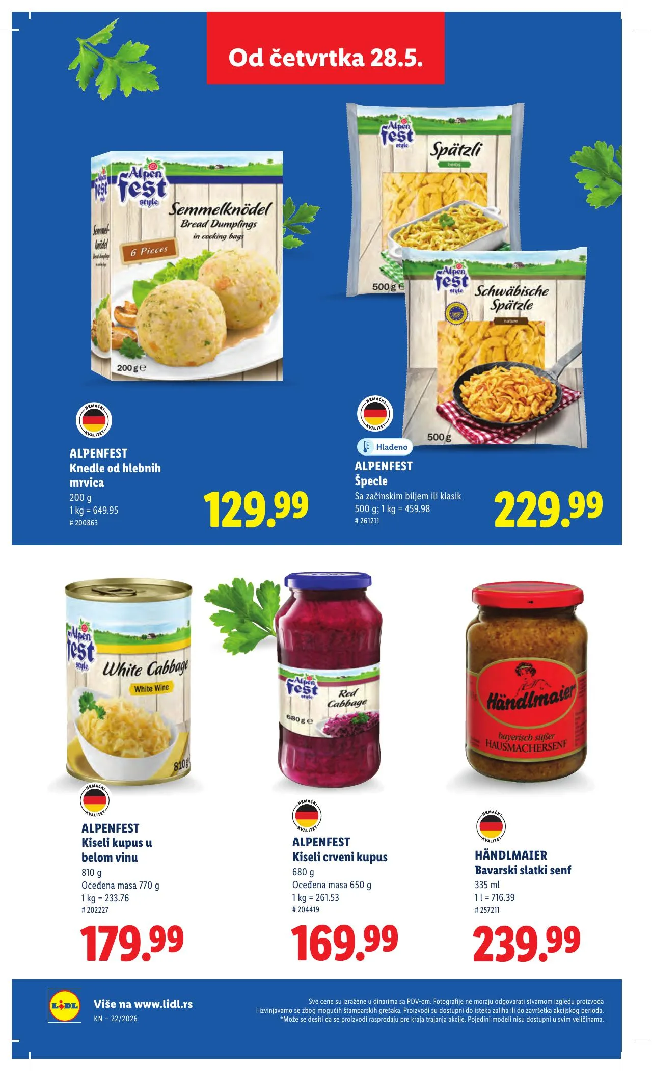 Lidl akciós újság Szerbia 05.28–06.03 – 52. oldal
