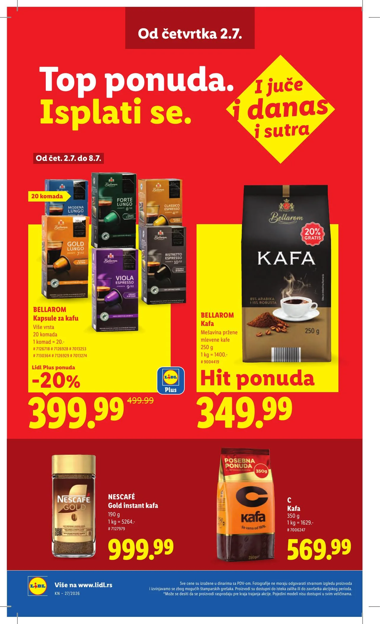 Lidl akciós újság Szerbia 07.02–07.08 – 26. oldal
