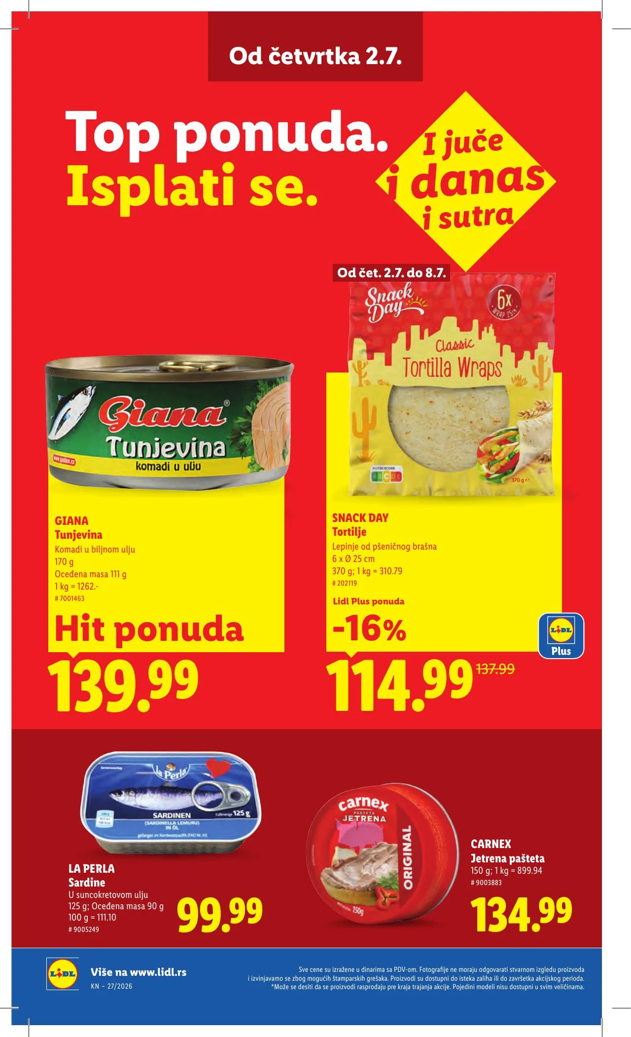 Lidl akciós újság Szerbia 07.02–07.08 – 28. oldal