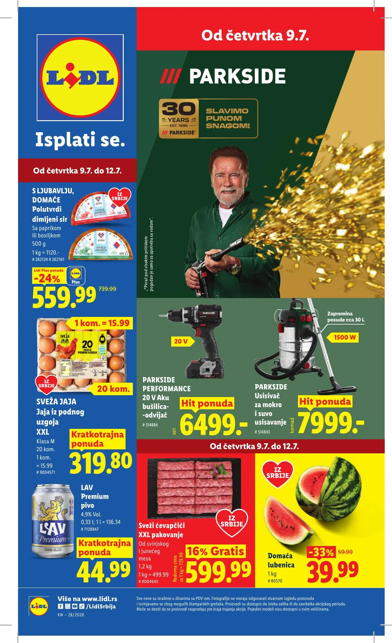 Lidl akciós újság Szerbia 07.09–07.15