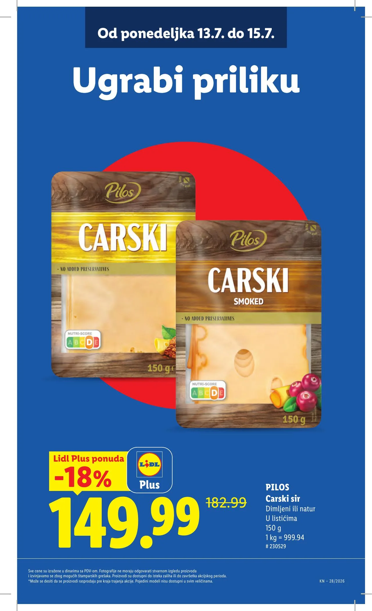 Lidl akciós újság Szerbia 07.09–07.15 – 15. oldal