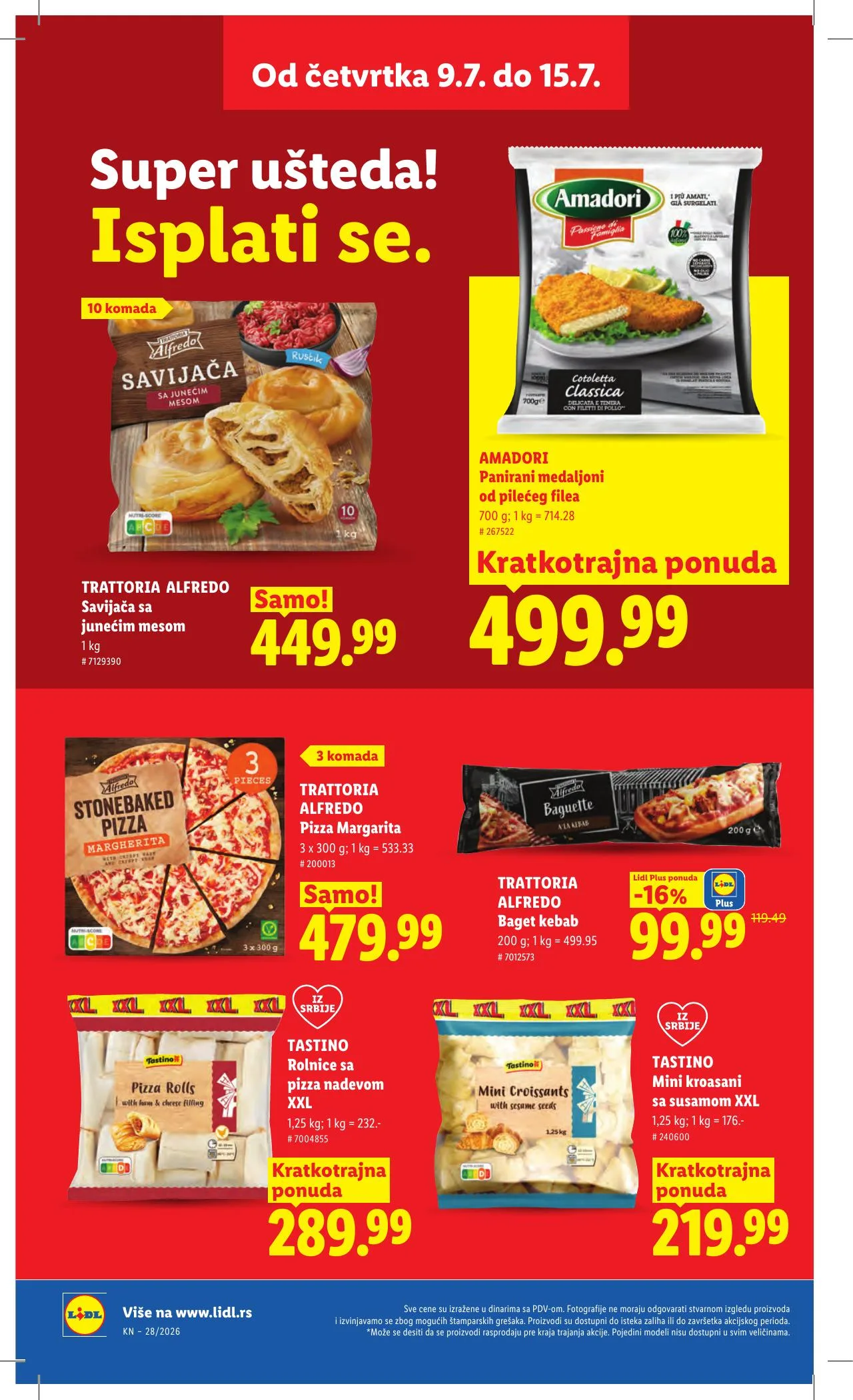 Lidl akciós újság Szerbia 07.09–07.15 – 26. oldal