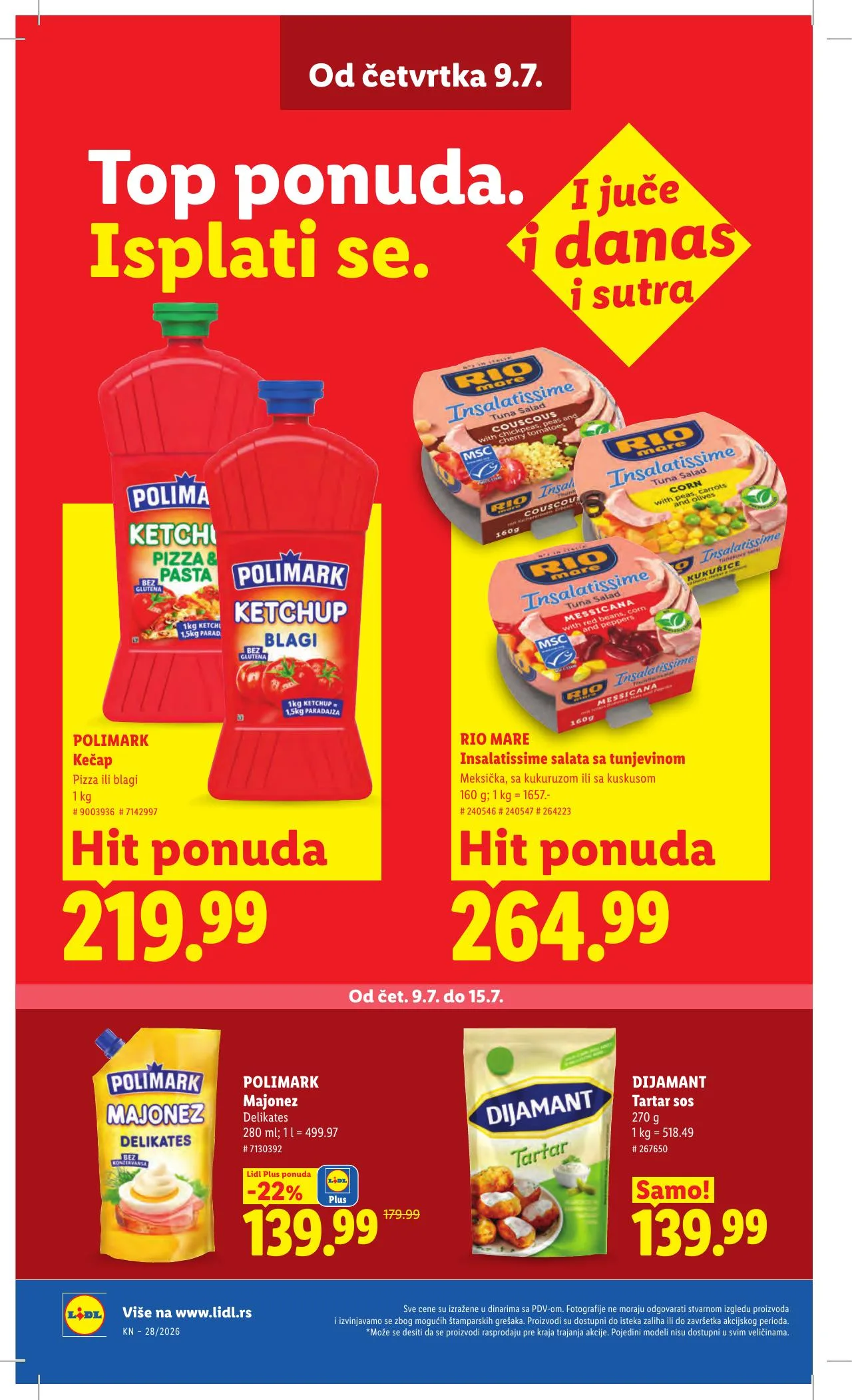Lidl akciós újság Szerbia 07.09–07.15 – 28. oldal