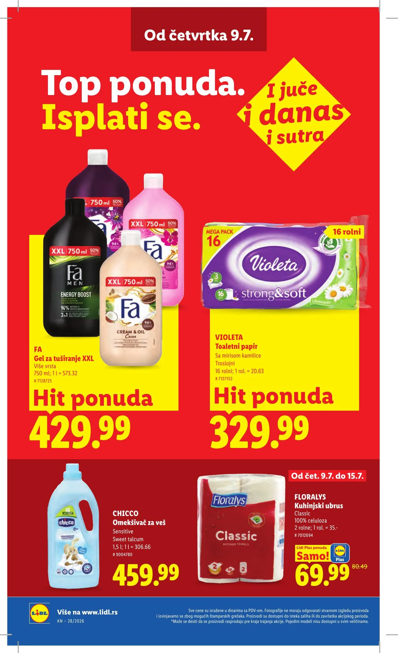 Lidl akciós újság Szerbia 07.09–07.15 – 36. oldal