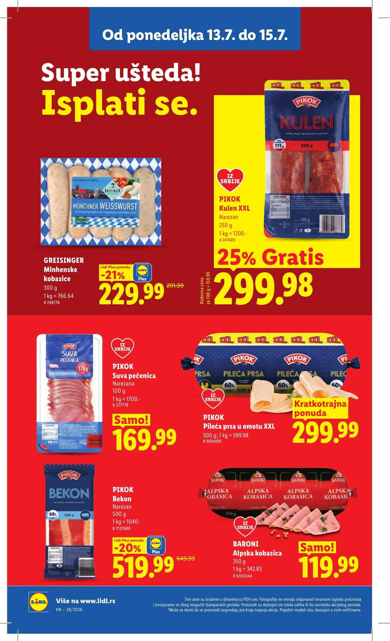Lidl akciós újság Szerbia 07.09–07.15 – 88. oldal