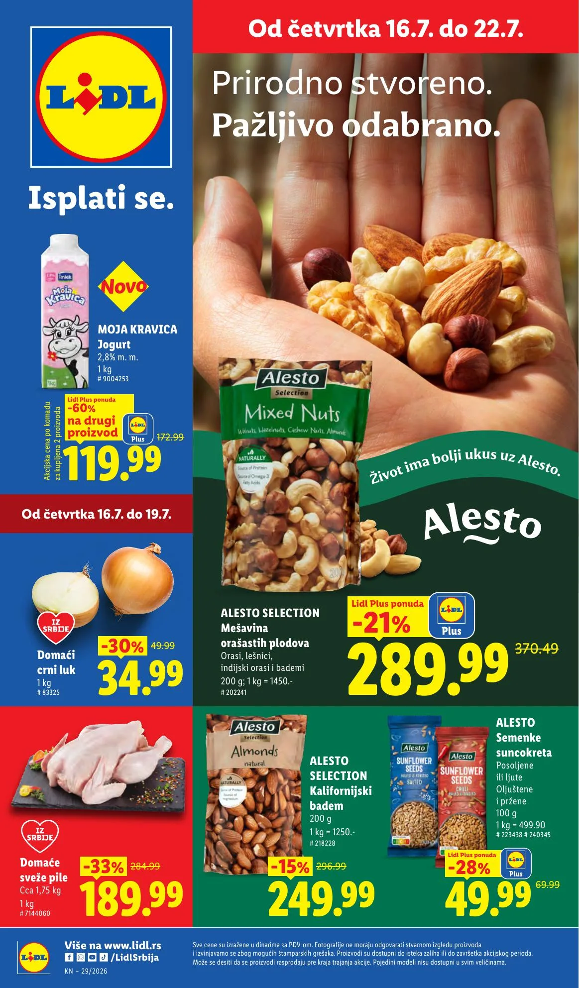 Lidl akciós újság Szerbia 07.16–07.22
