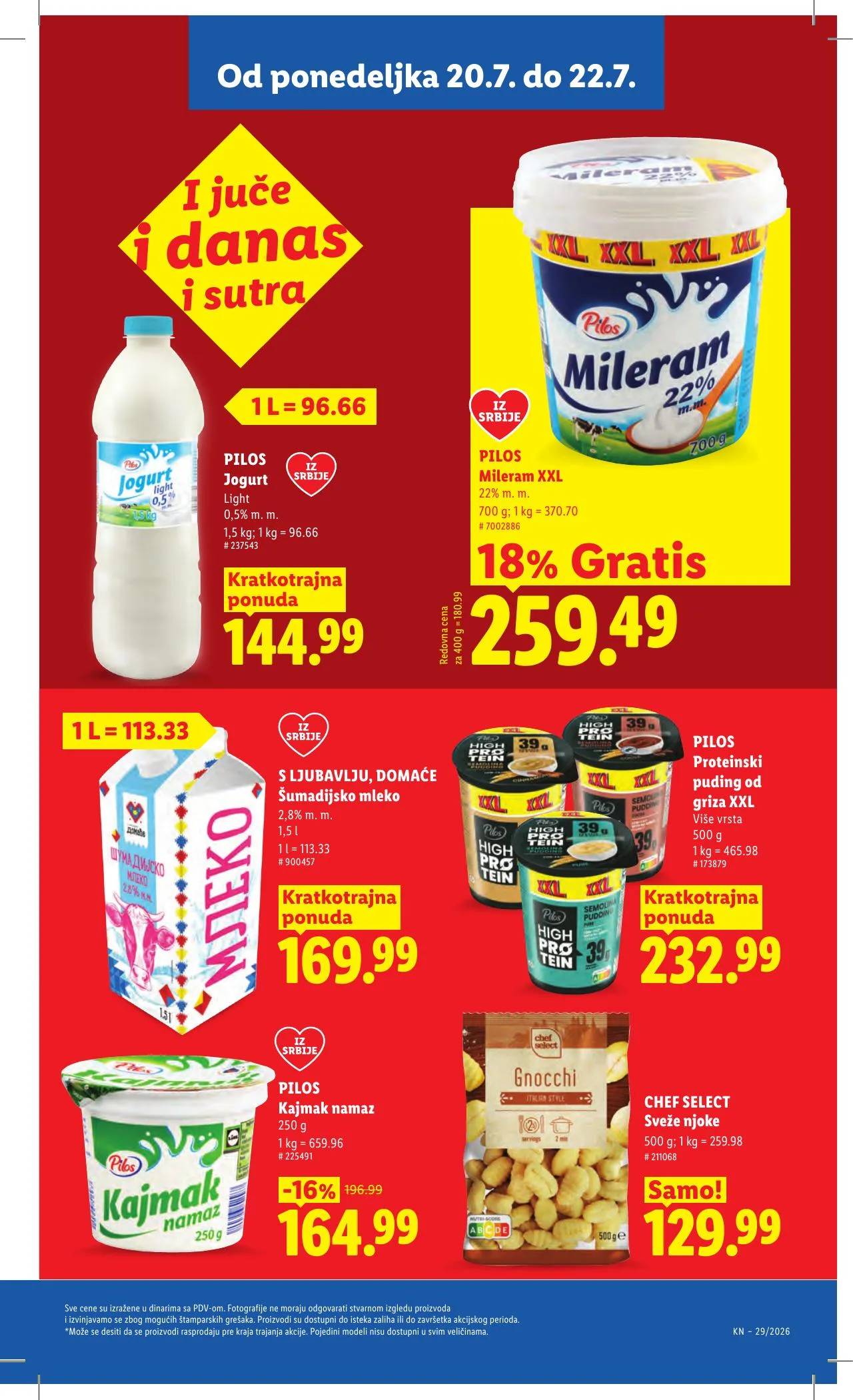 Lidl akciós újság Szerbia 07.16–07.22 – 103. oldal