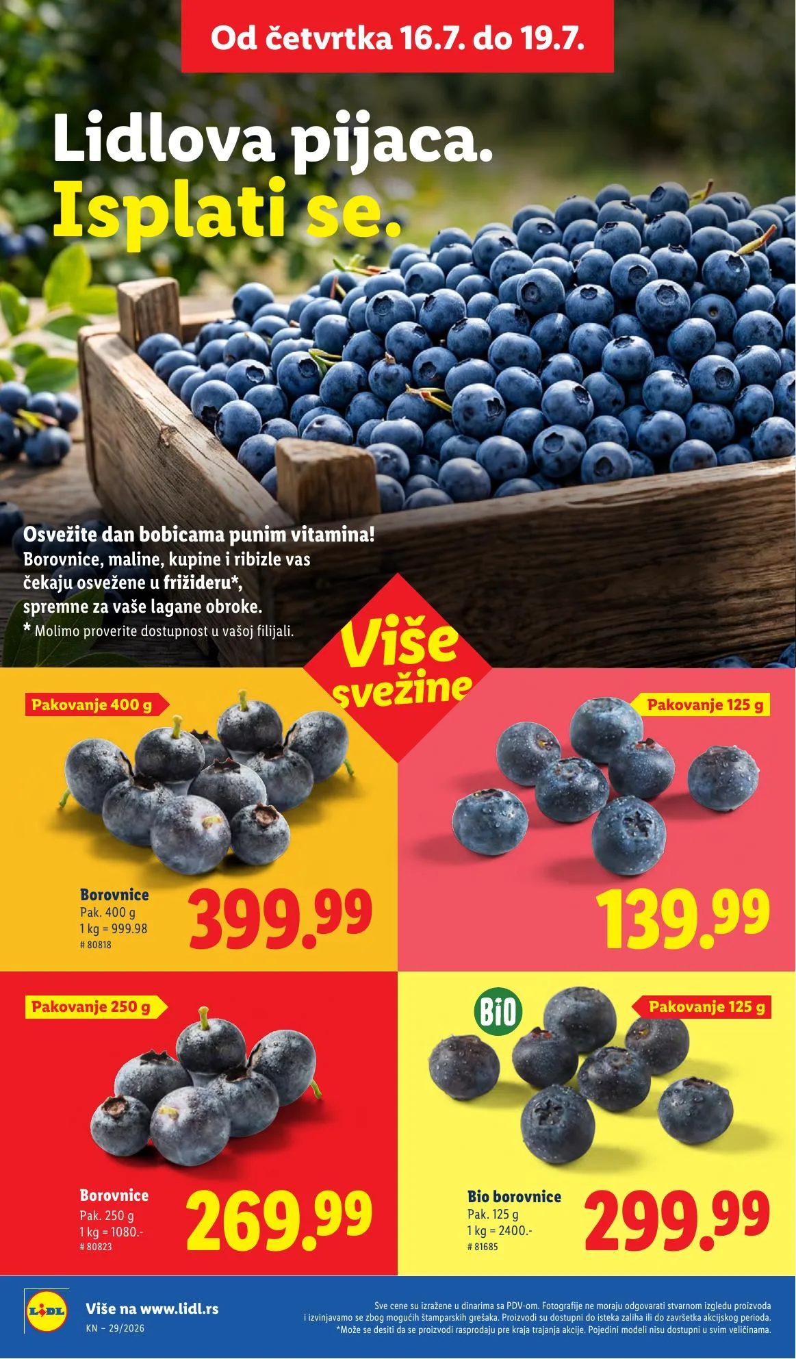 Lidl akciós újság Szerbia 07.16–07.22 – 18. oldal