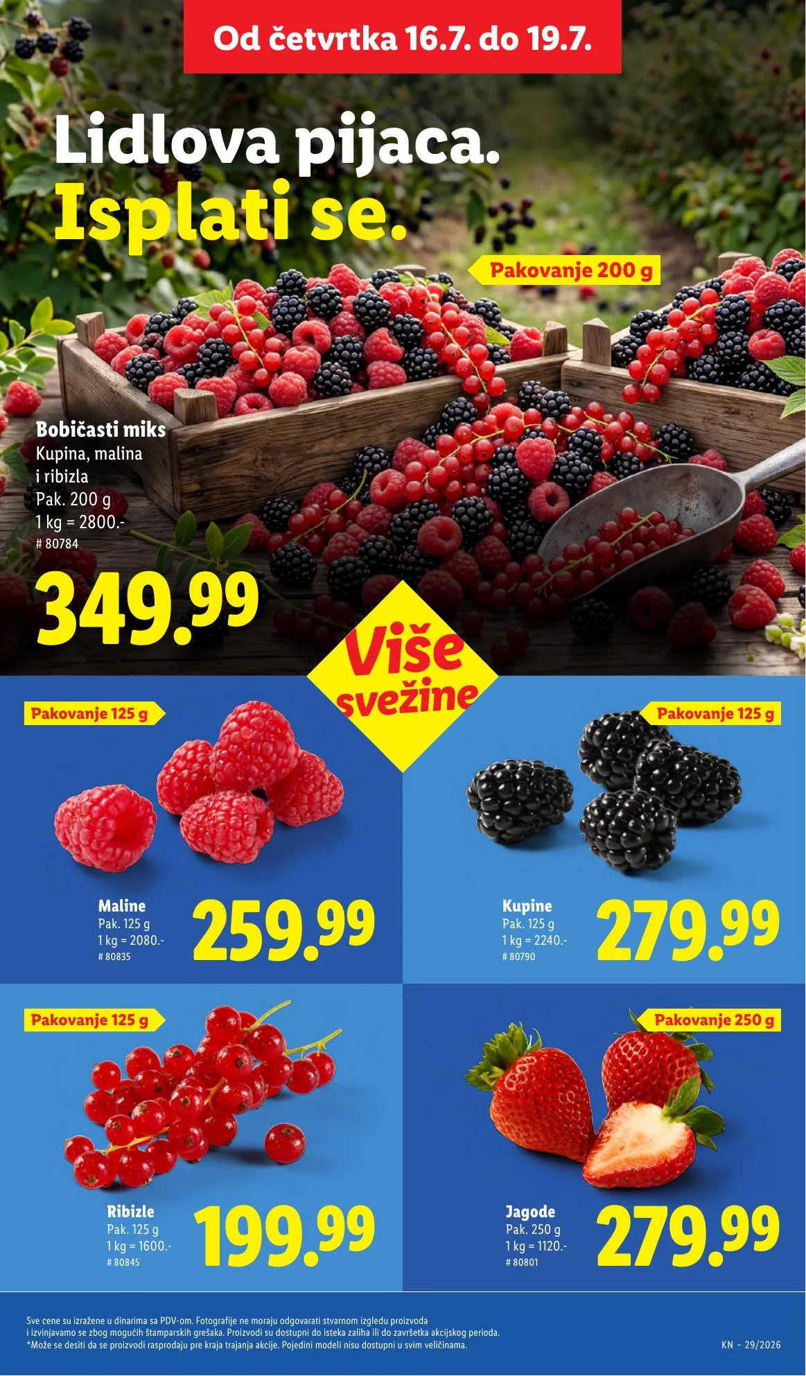 Lidl akciós újság Szerbia 07.16–07.22 – 19. oldal