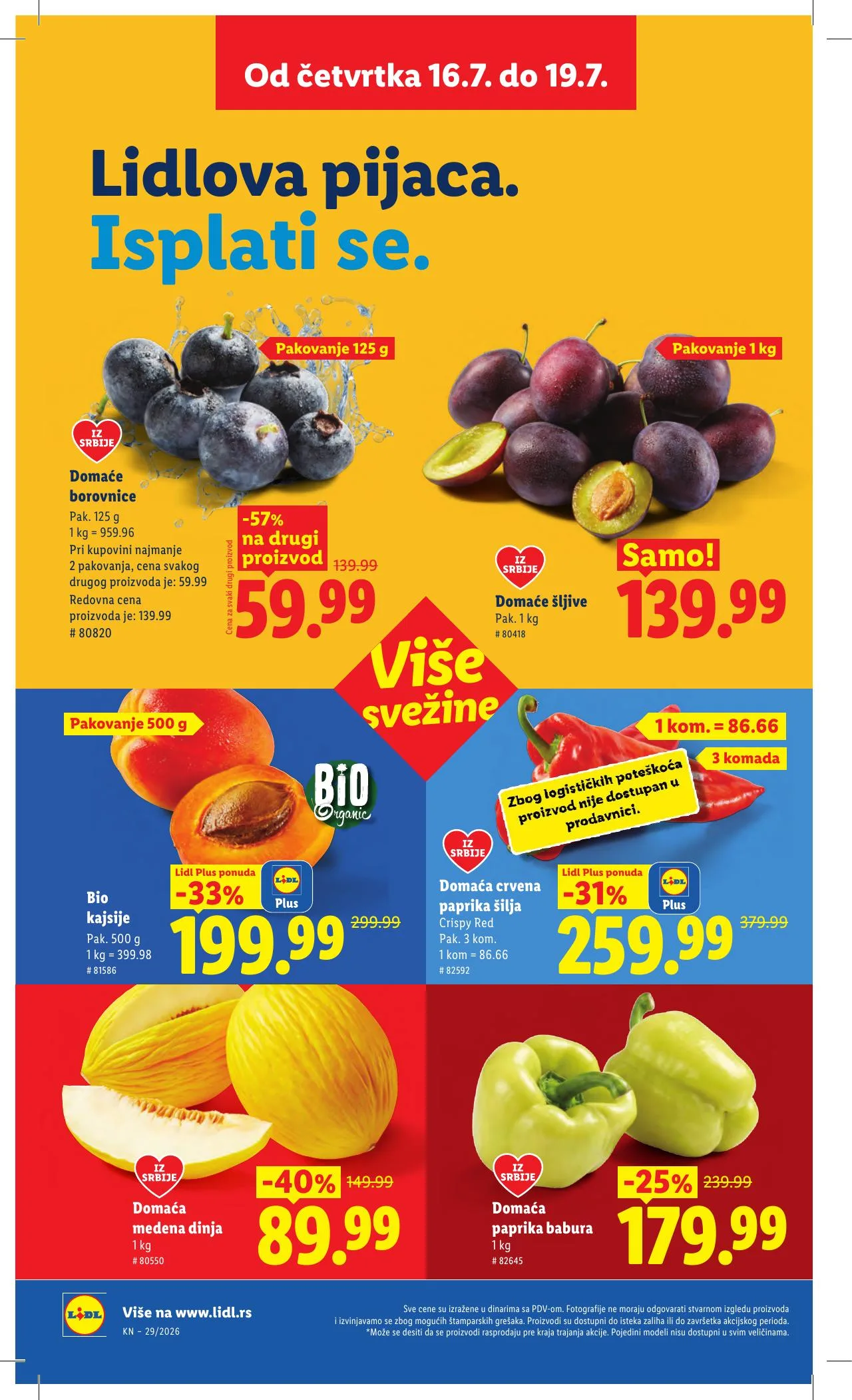 Lidl akciós újság Szerbia 07.16–07.22 – 20. oldal