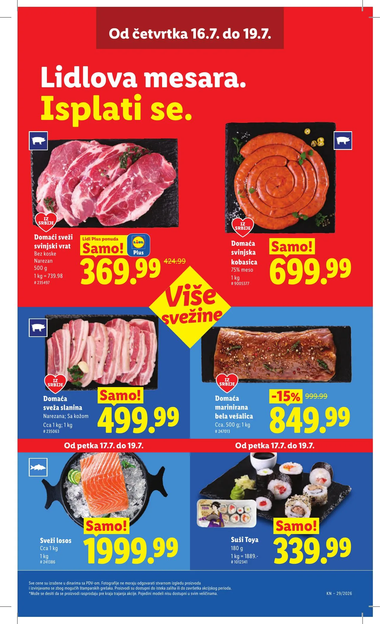 Lidl akciós újság Szerbia 07.16–07.22 – 21. oldal