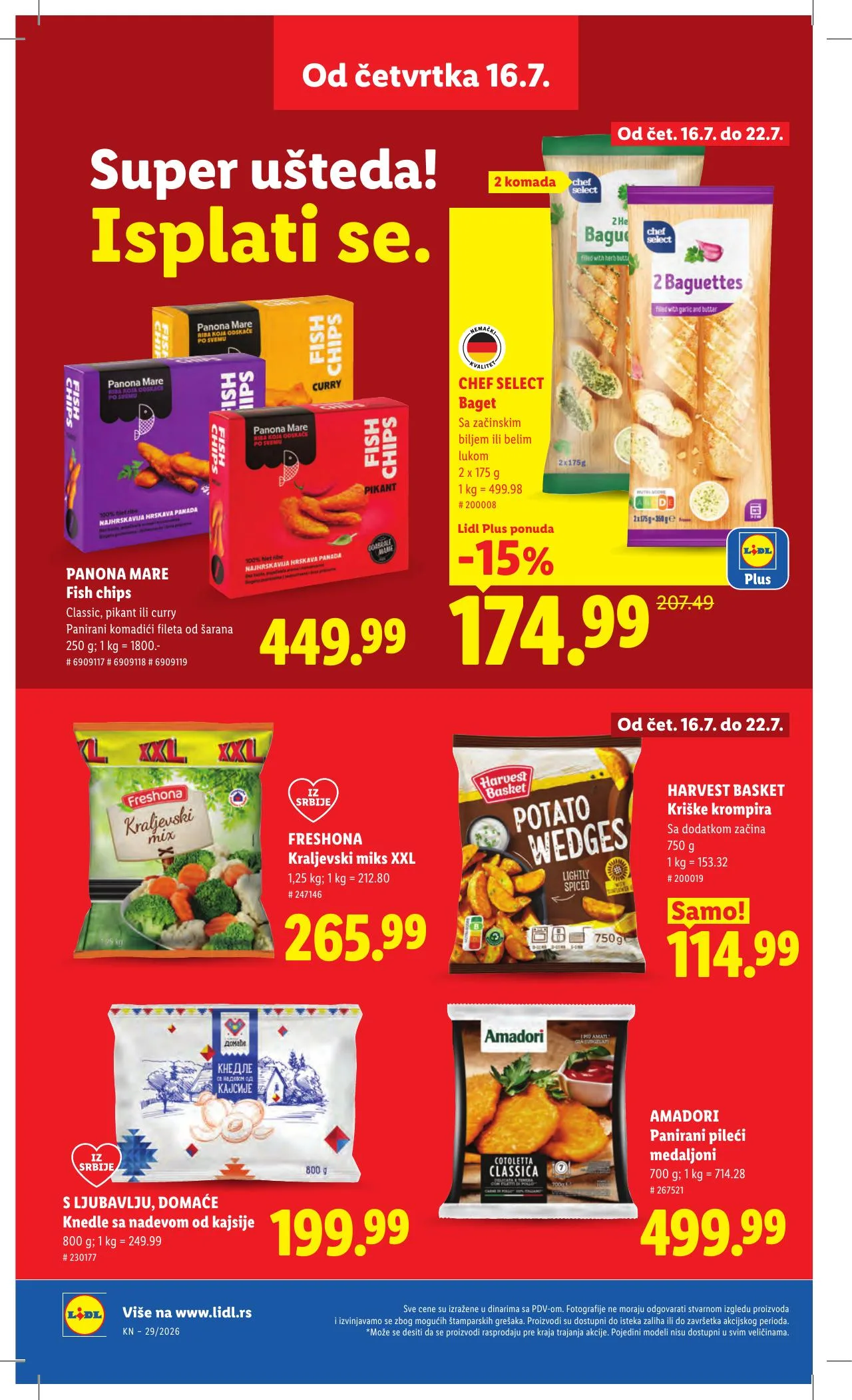 Lidl akciós újság Szerbia 07.16–07.22 – 28. oldal