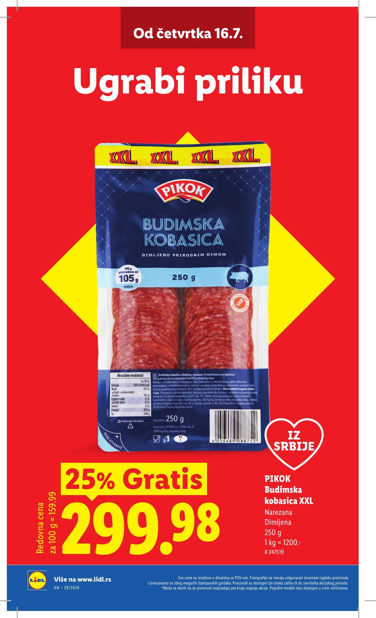Lidl akciós újság Szerbia 07.16–07.22 – 4. oldal