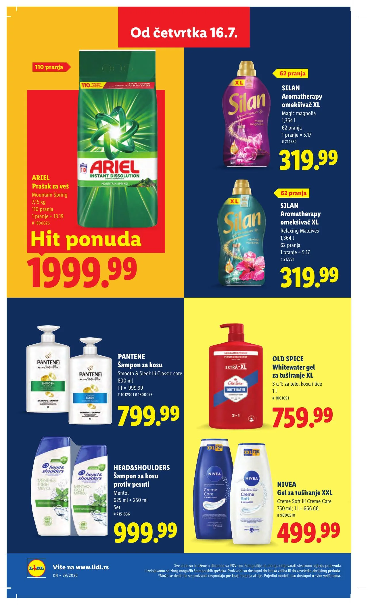 Lidl akciós újság Szerbia 07.16–07.22 – 44. oldal