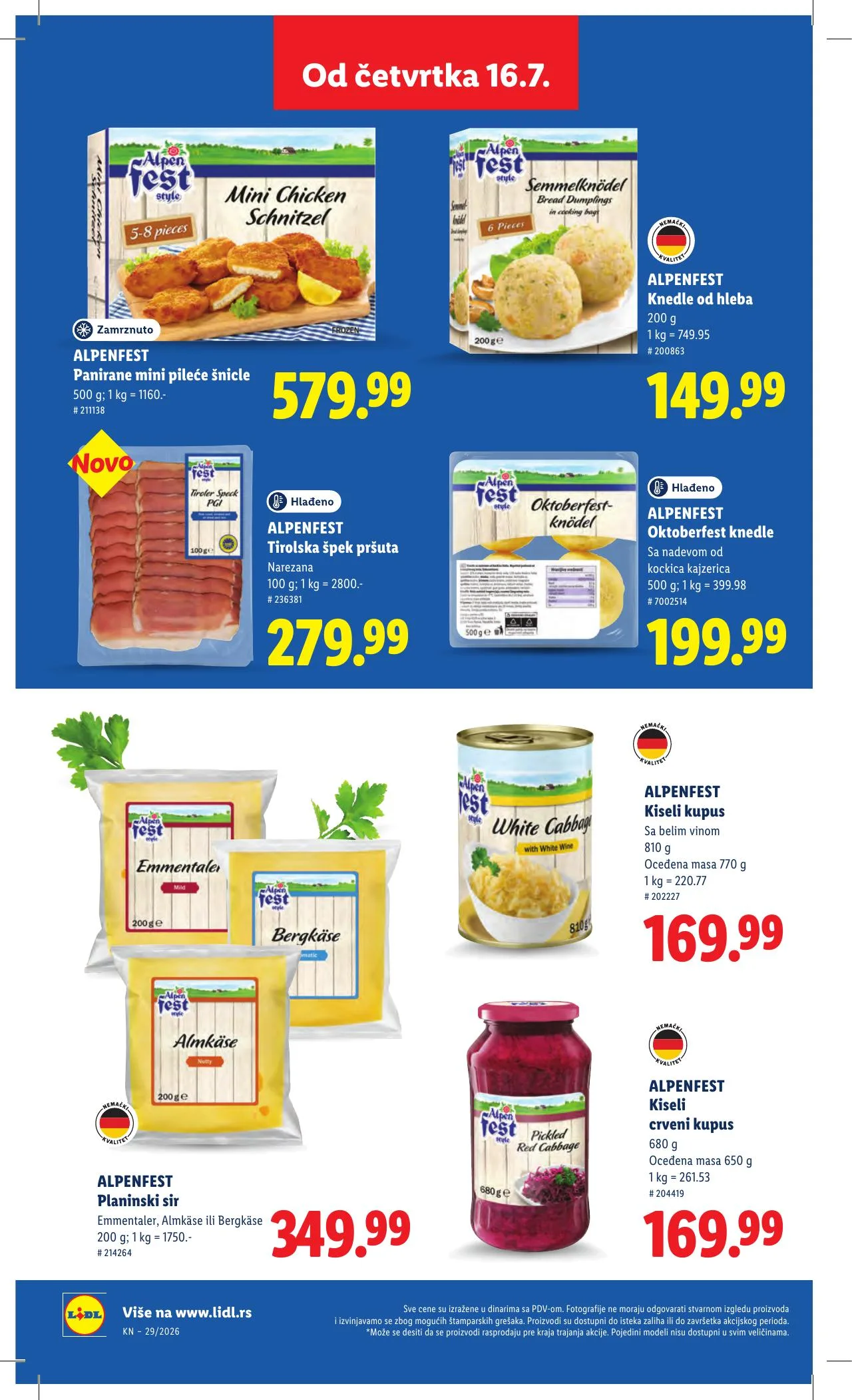 Lidl akciós újság Szerbia 07.16–07.22 – 64. oldal