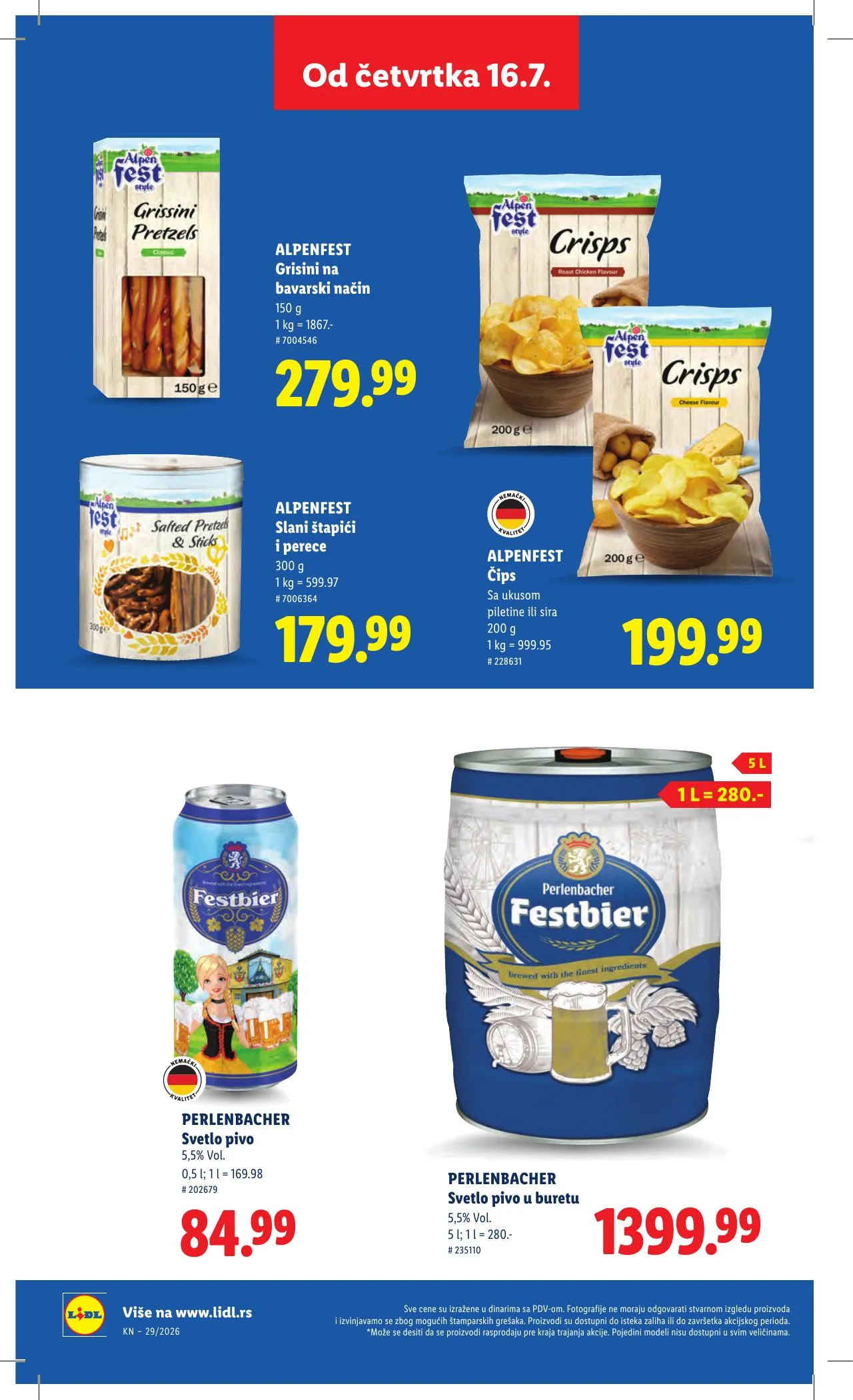 Lidl akciós újság Szerbia 07.16–07.22 – 66. oldal