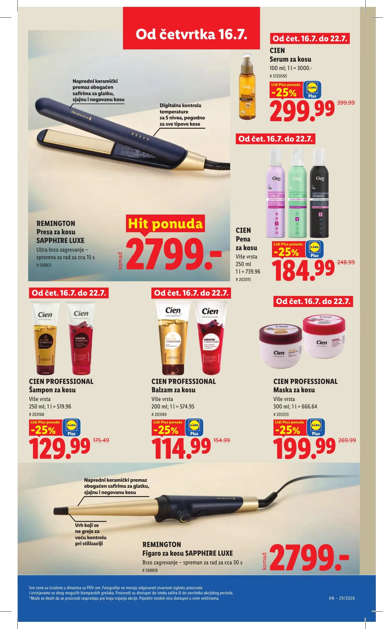 Lidl akciós újság Szerbia 07.16–07.22 – 85. oldal