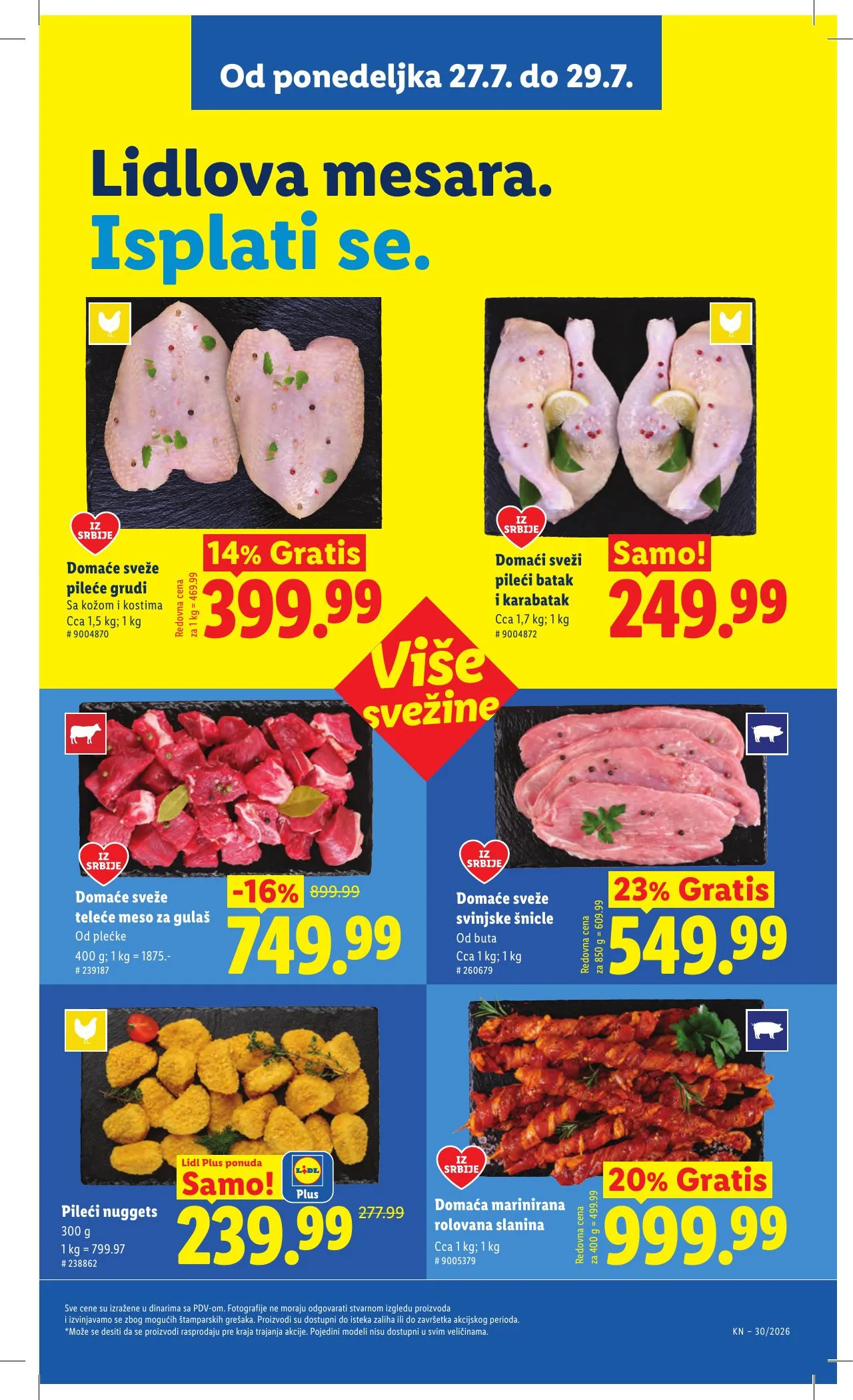 Lidl akciós újság Szerbia 07.23–07.29 – 117. oldal