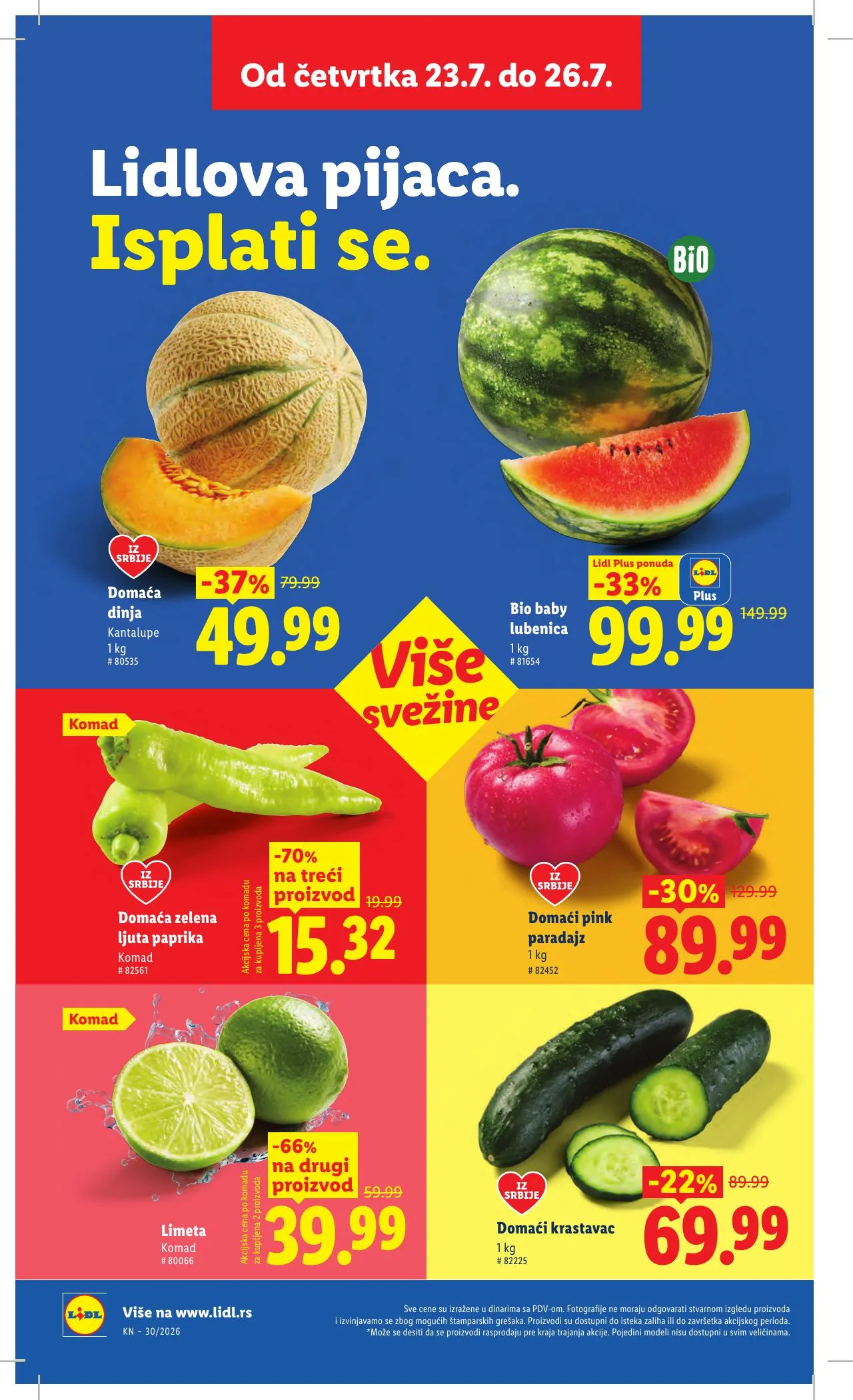 Lidl akciós újság Szerbia 07.23–07.29 – 18. oldal