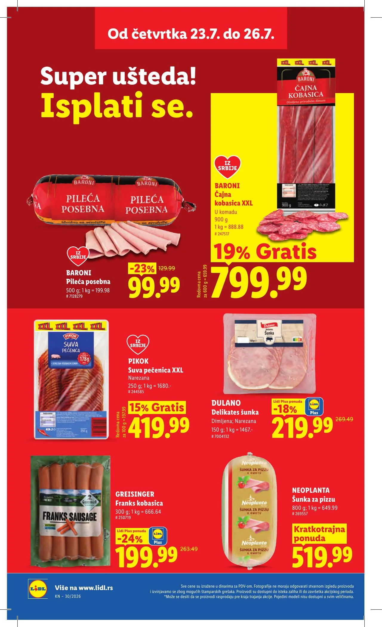 Lidl akciós újság Szerbia 07.23–07.29 – 24. oldal