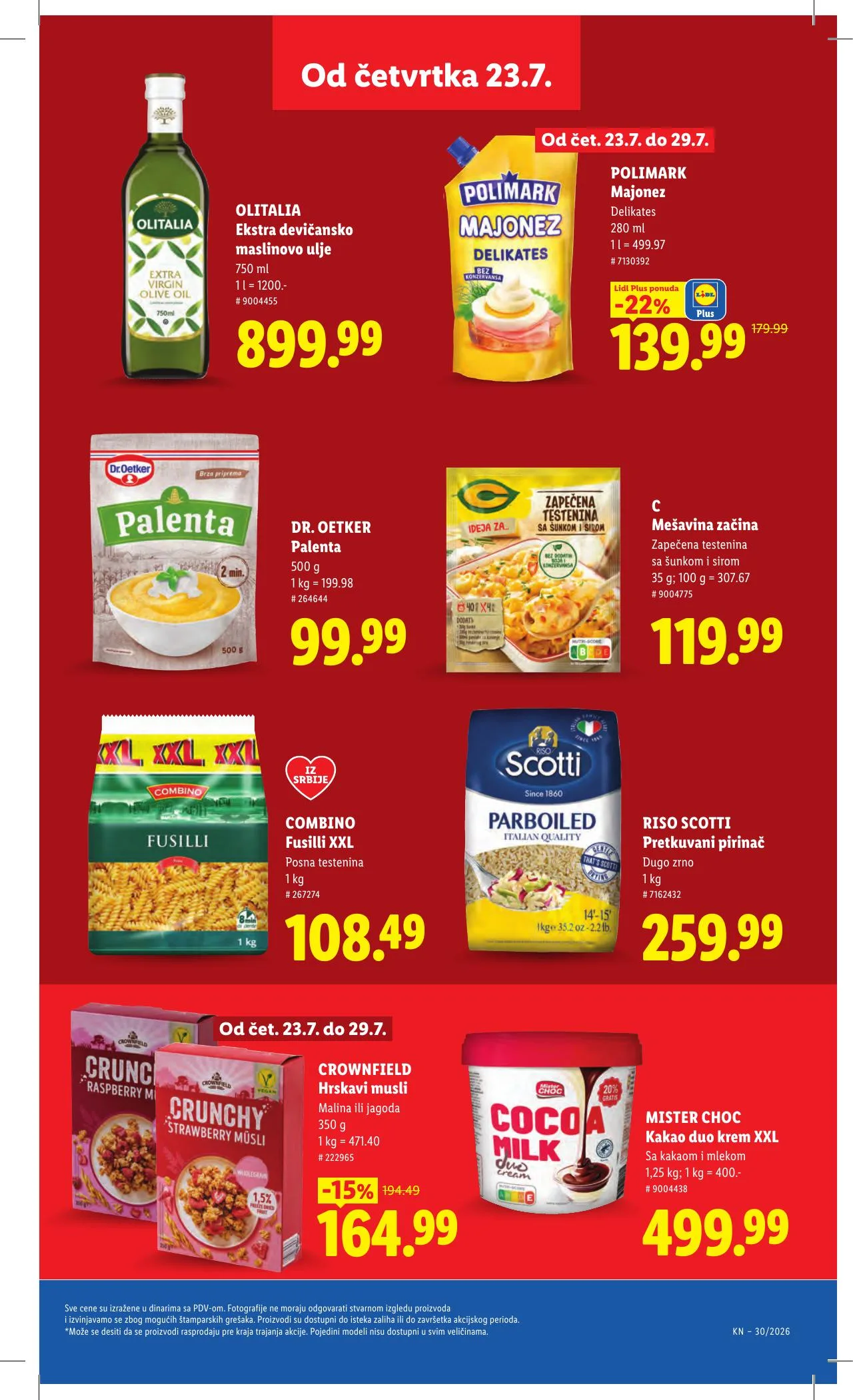 Lidl akciós újság Szerbia 07.23–07.29 – 29. oldal