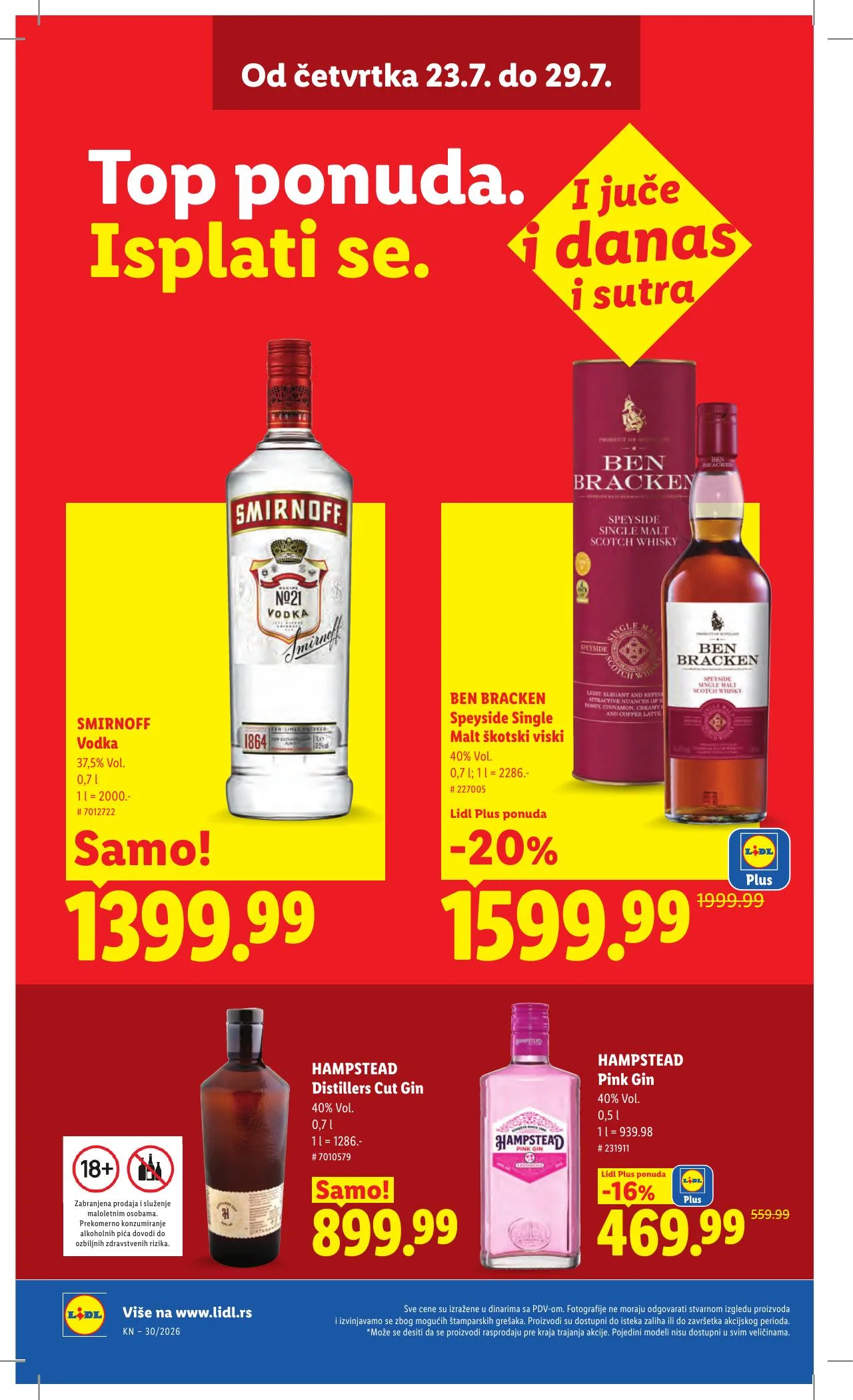 Lidl akciós újság Szerbia 07.23–07.29 – 34. oldal